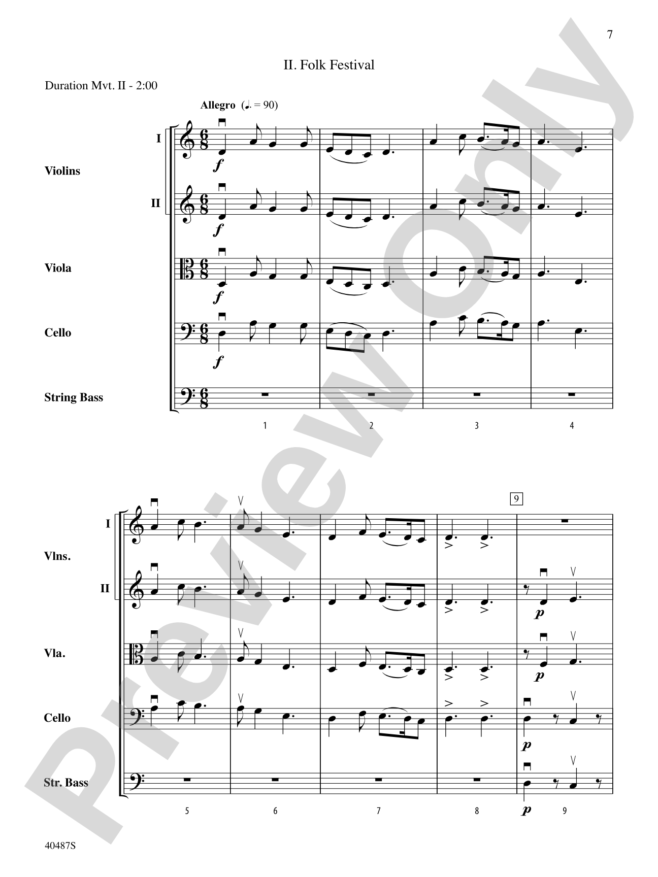 Autumn Scenes: String Orchestra Conductor Score & Parts
