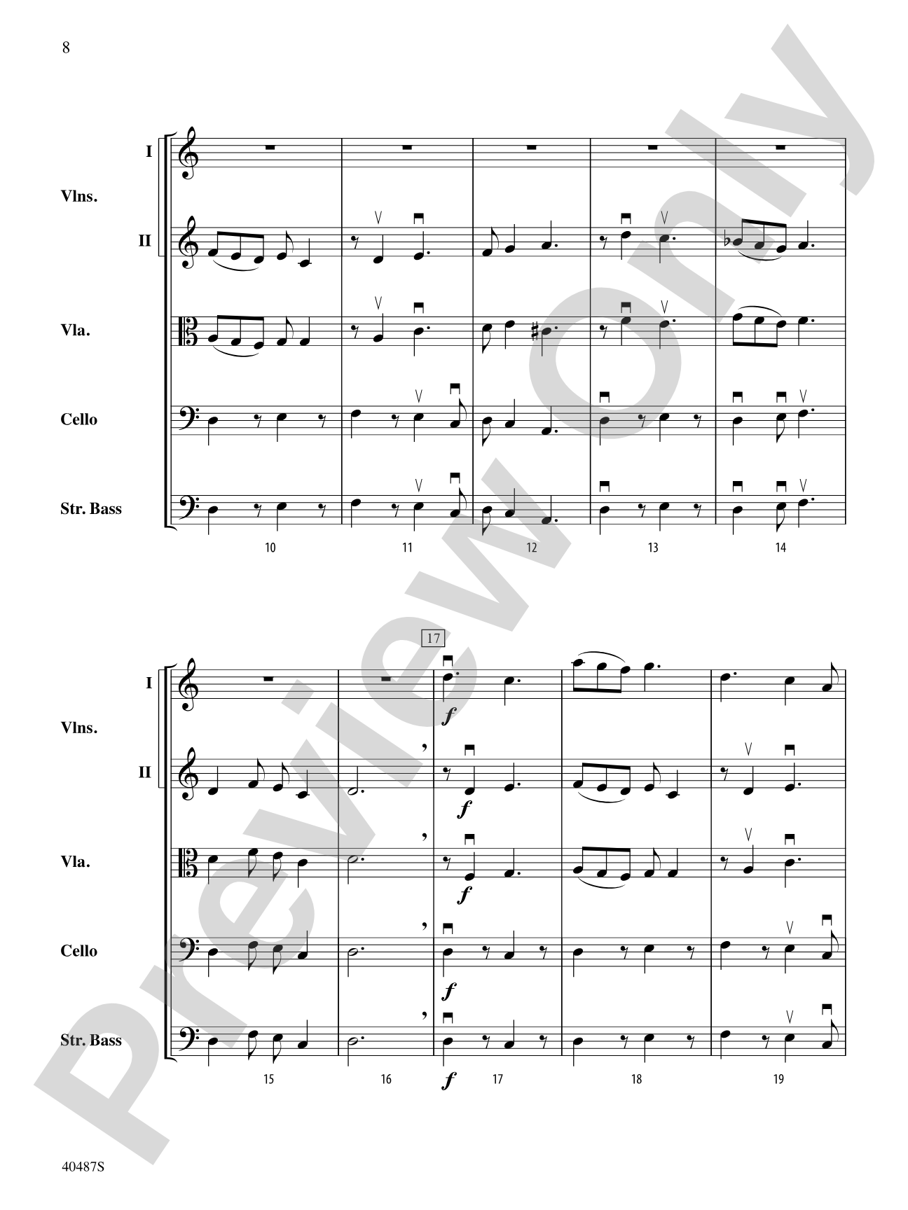 Autumn Scenes: String Orchestra Conductor Score & Parts