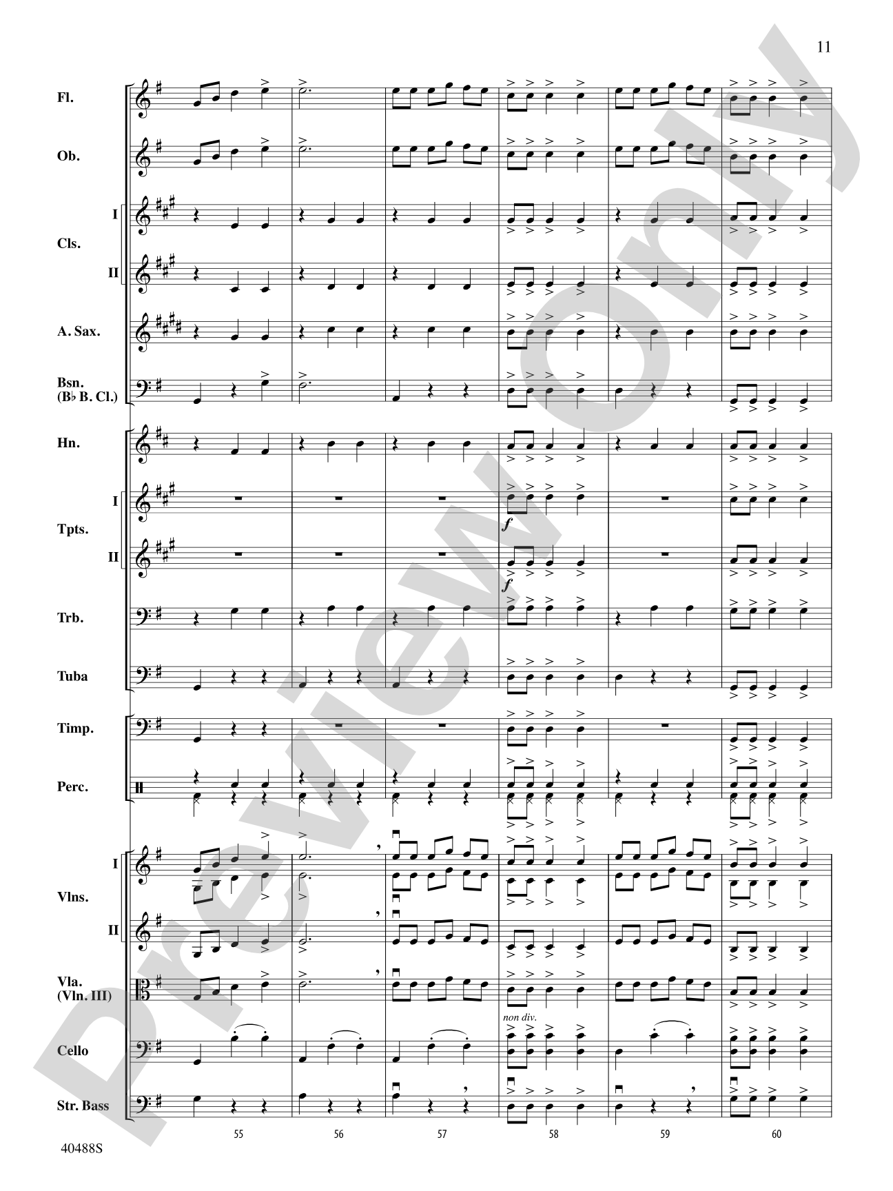 Overture to Die Fledermaus: Full Orchestra Conductor Score & Parts
