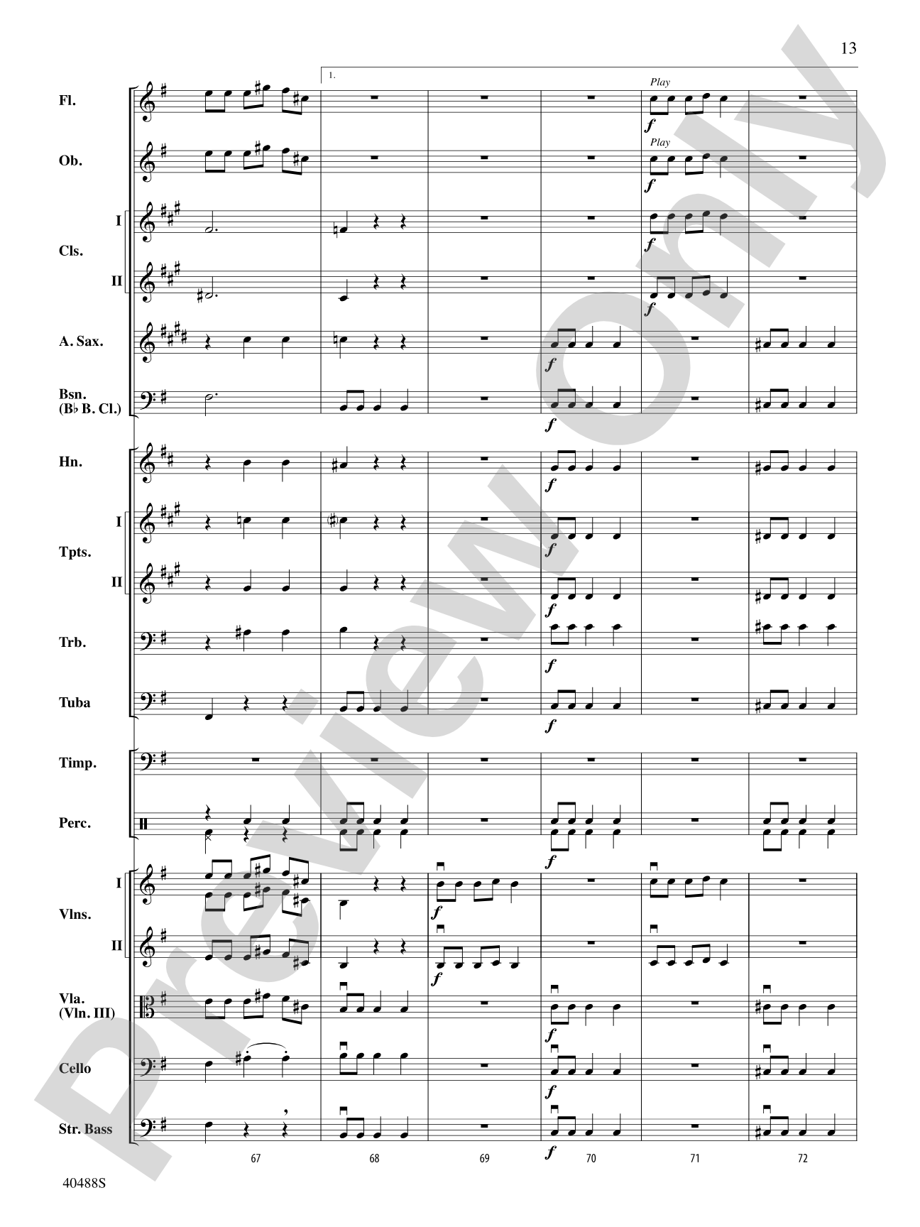 Overture to Die Fledermaus: Full Orchestra Conductor Score & Parts