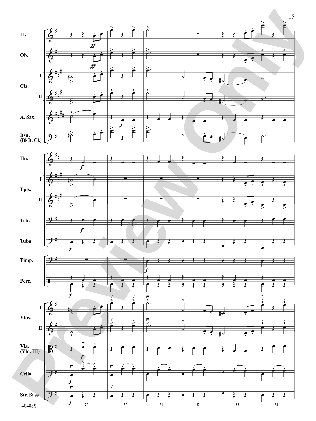 Overture to Die Fledermaus: Full Orchestra Conductor Score & Parts
