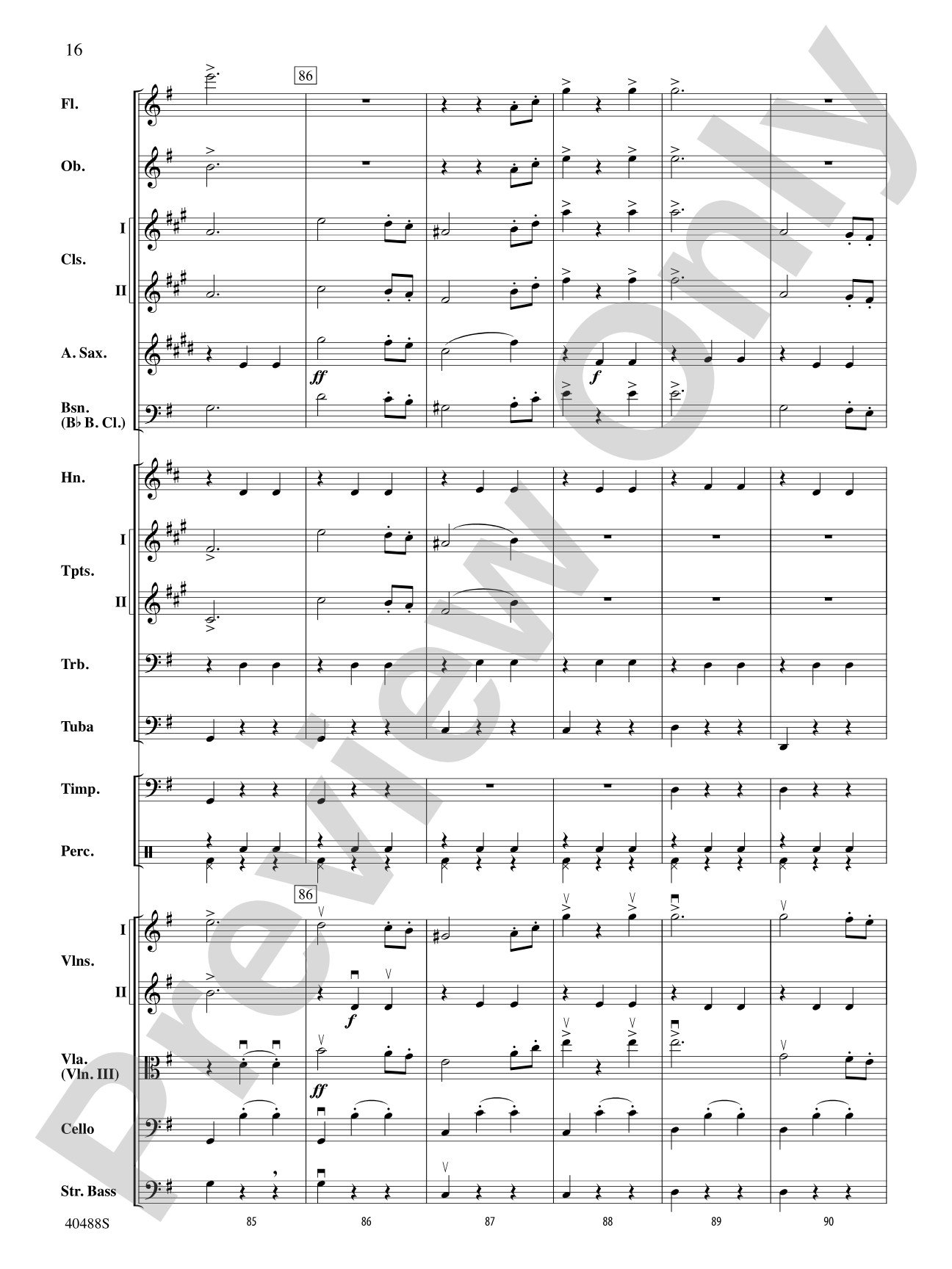 Overture to Die Fledermaus: Full Orchestra Conductor Score & Parts
