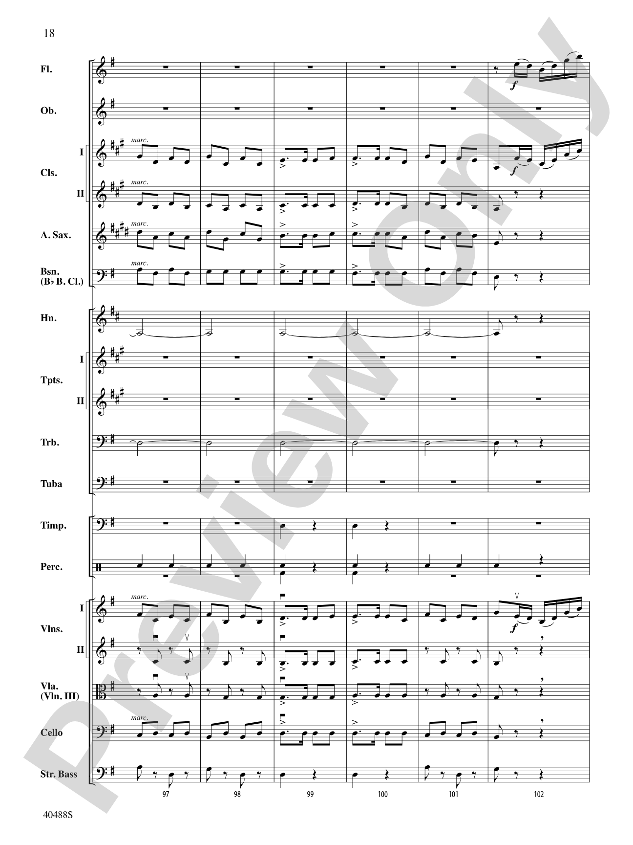 Overture to Die Fledermaus: Full Orchestra Conductor Score & Parts