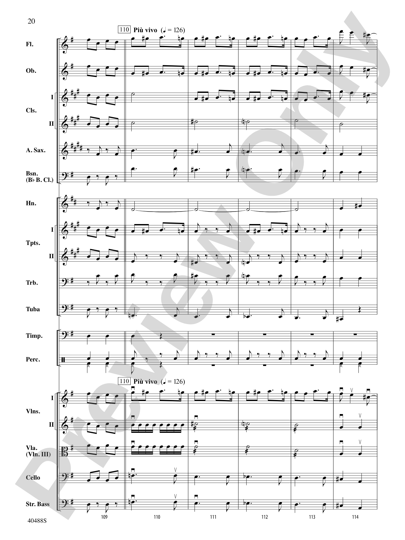 Overture to Die Fledermaus: Full Orchestra Conductor Score & Parts