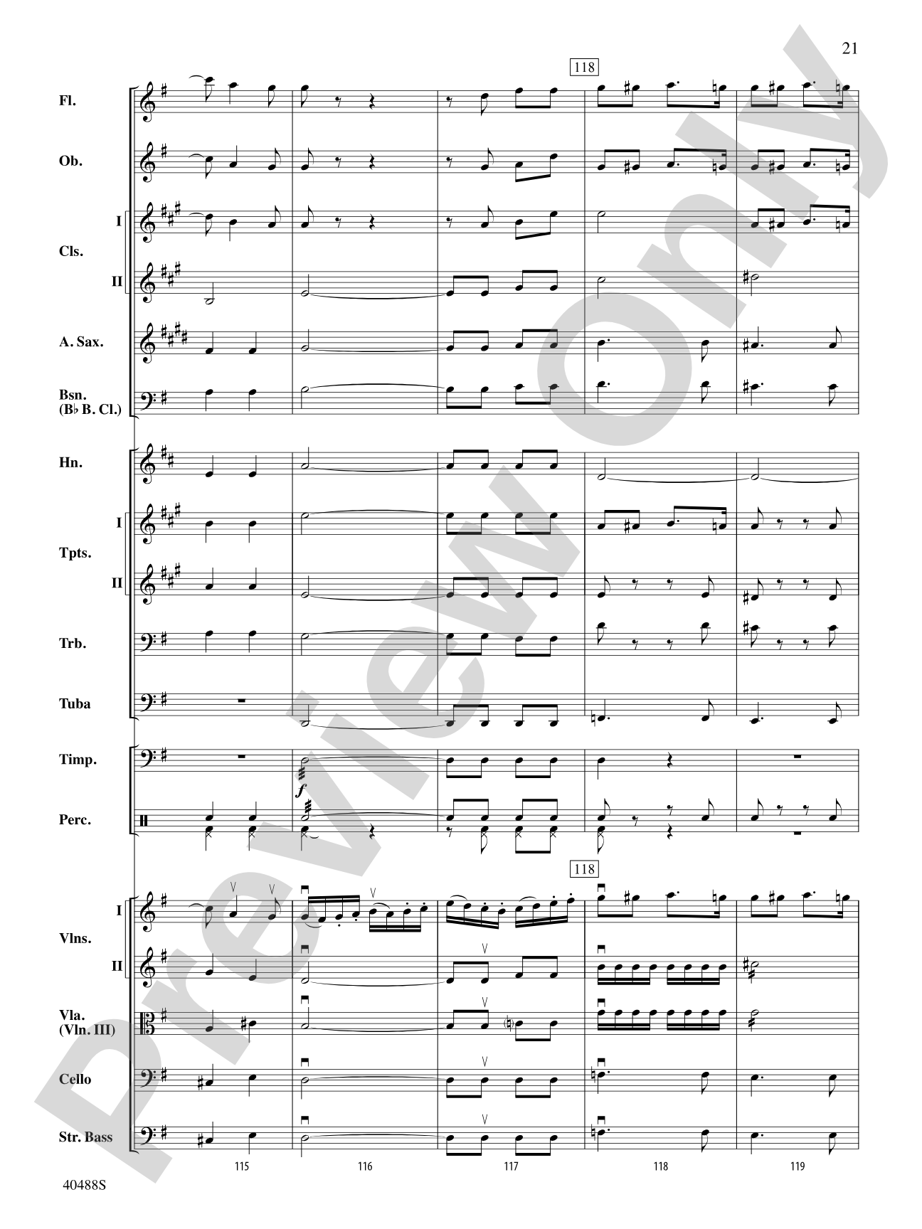 Overture to Die Fledermaus: Full Orchestra Conductor Score & Parts