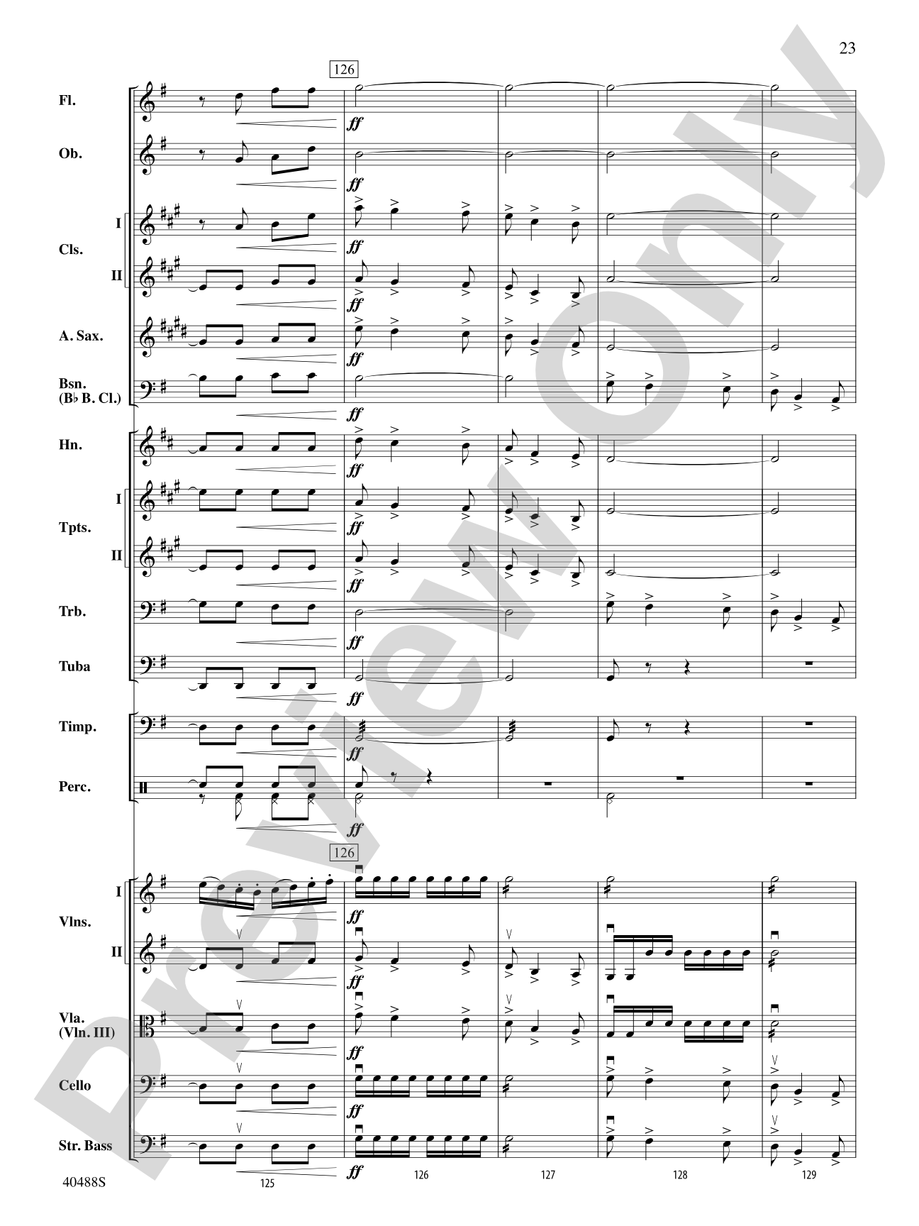 Overture to Die Fledermaus: Full Orchestra Conductor Score & Parts