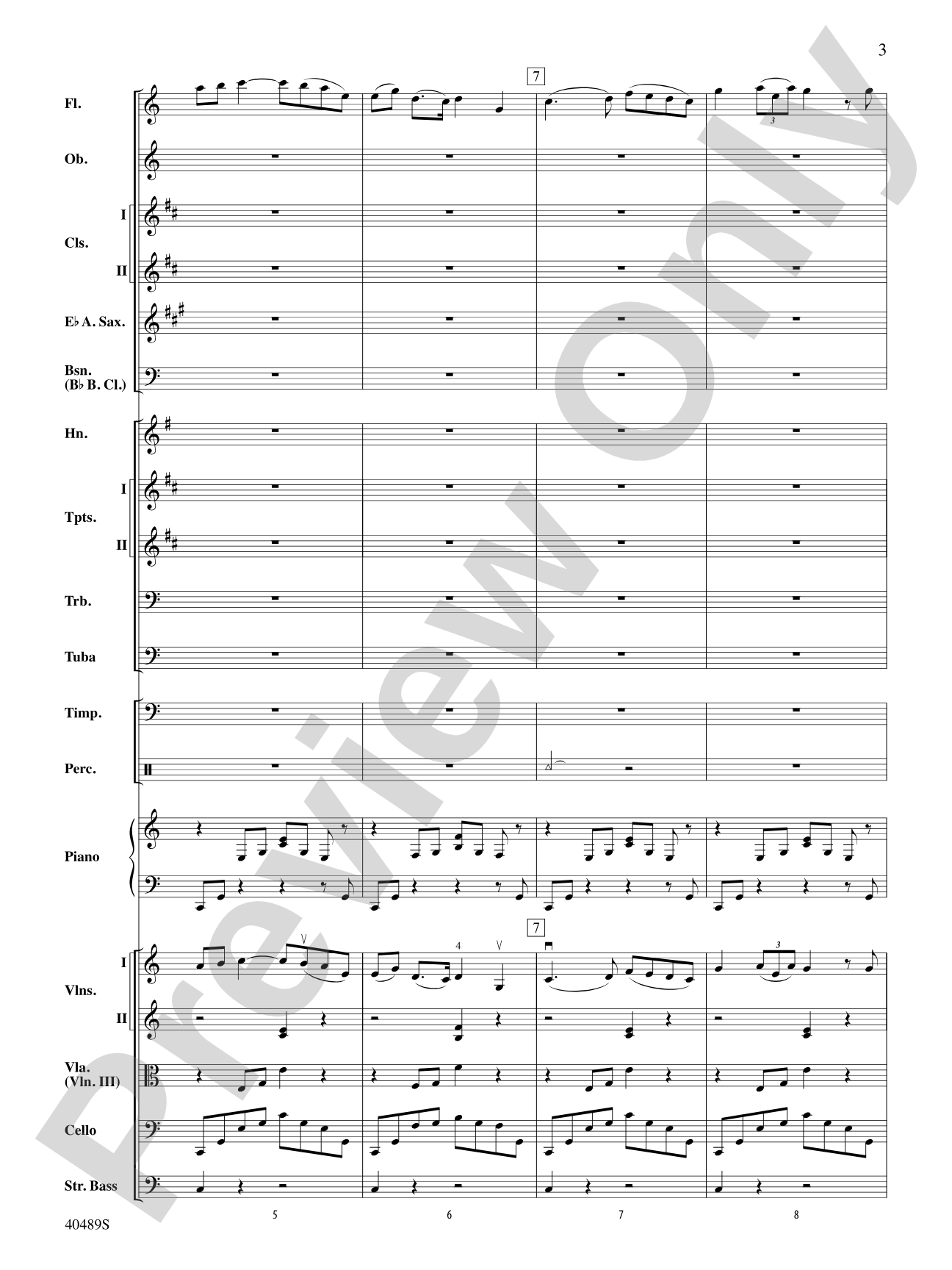 Intermezzo from Carmen: Full Orchestra Conductor Score & Parts