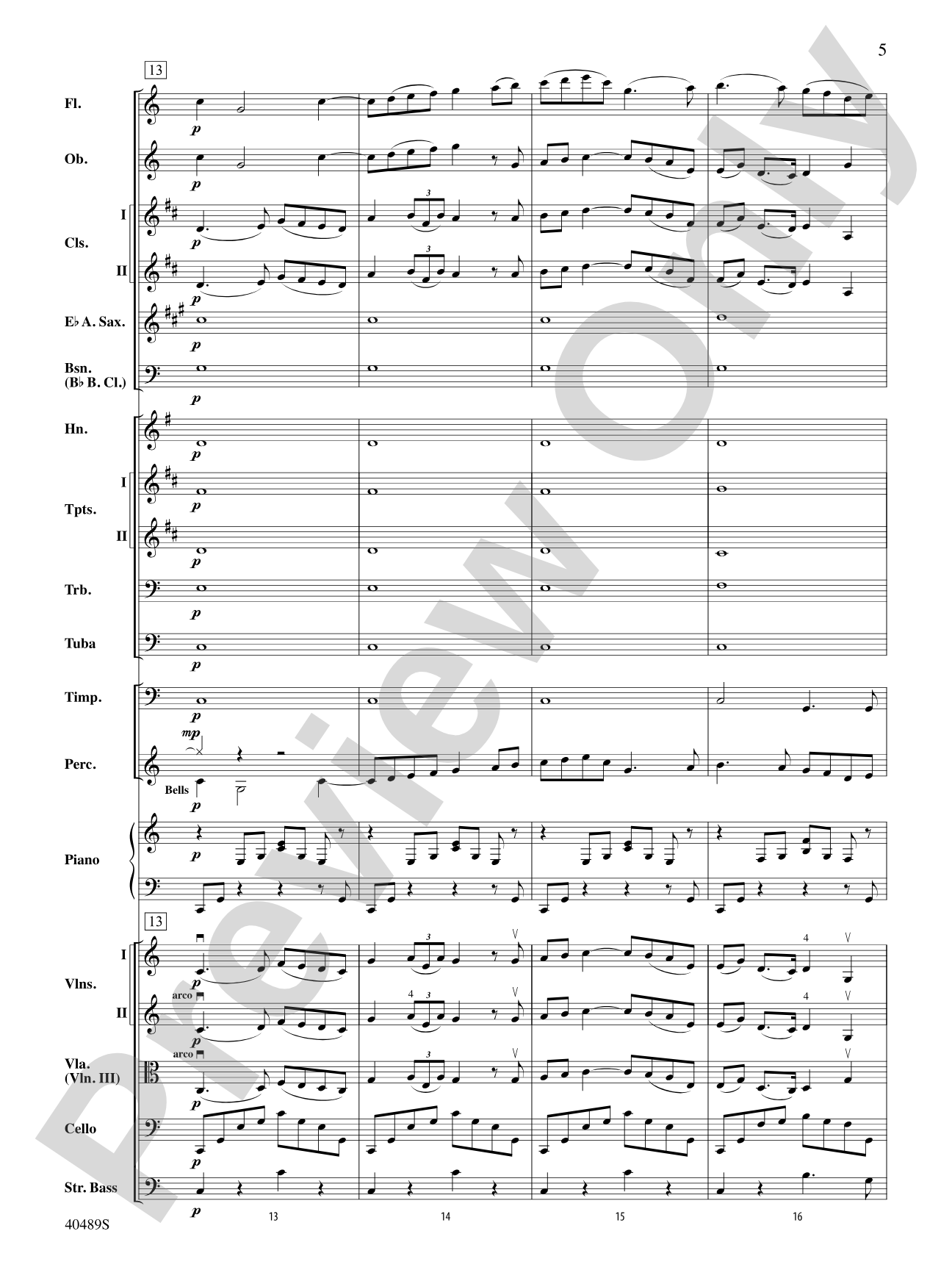 Intermezzo from Carmen: Full Orchestra Conductor Score & Parts