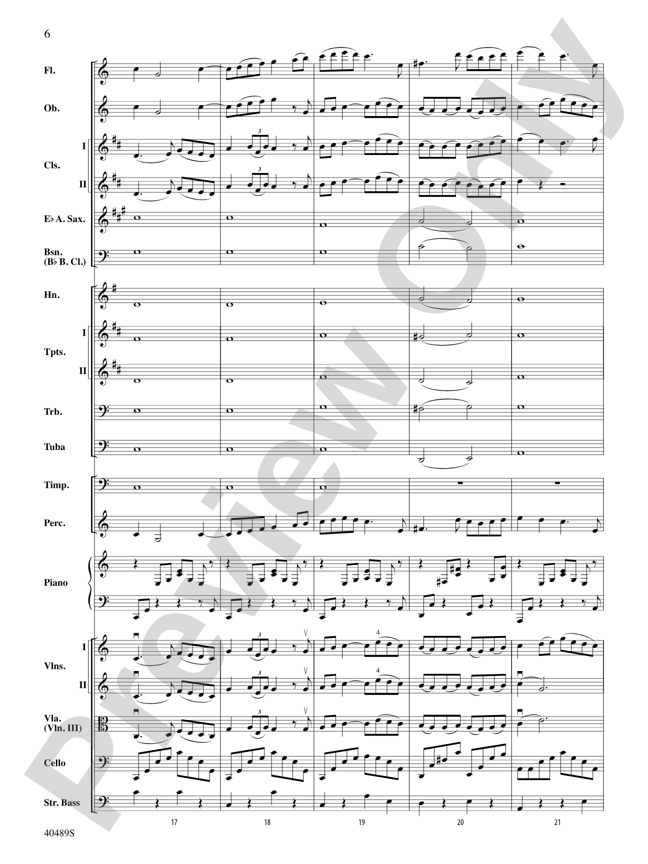 Intermezzo from Carmen: Full Orchestra Conductor Score & Parts