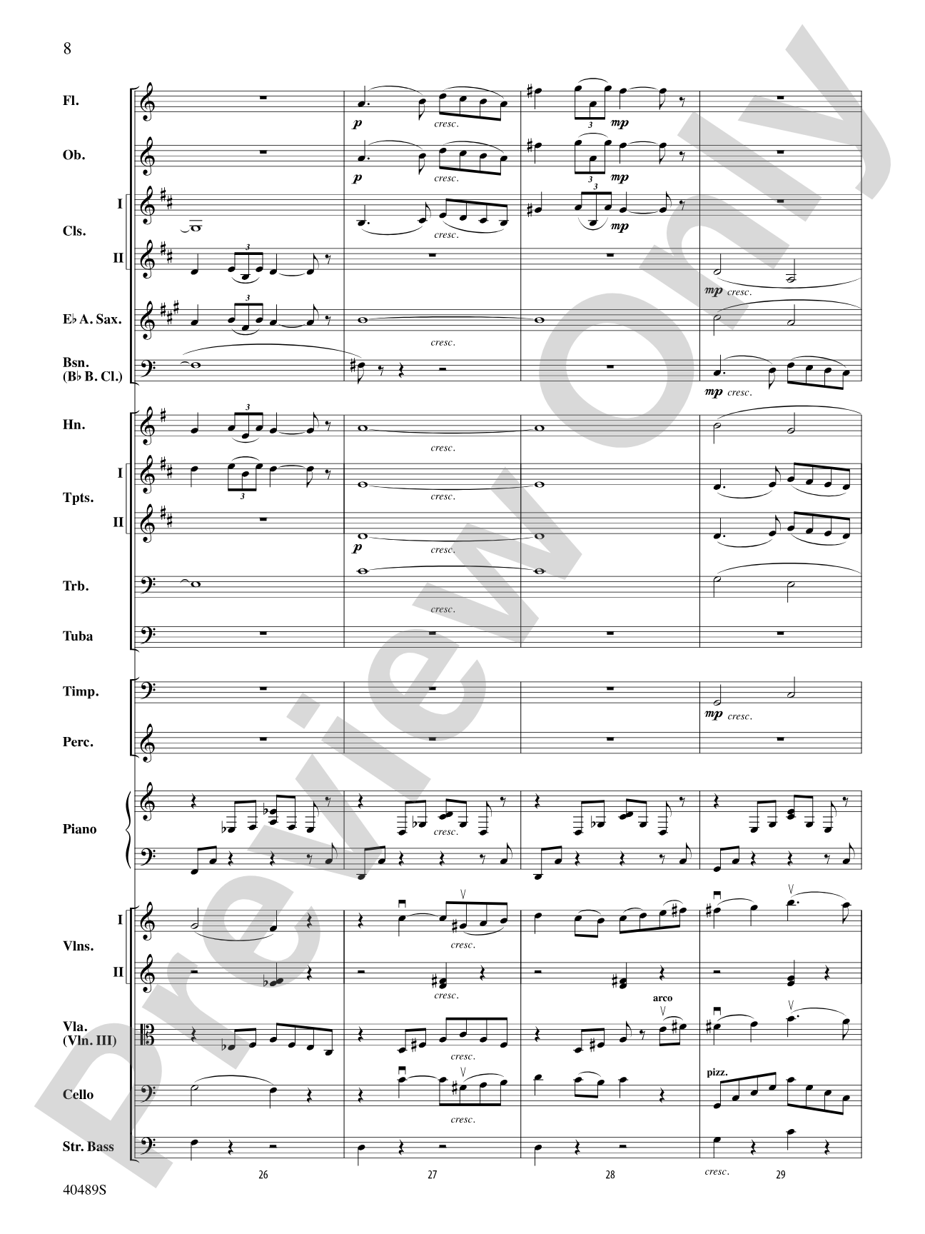 Intermezzo from Carmen: Full Orchestra Conductor Score & Parts