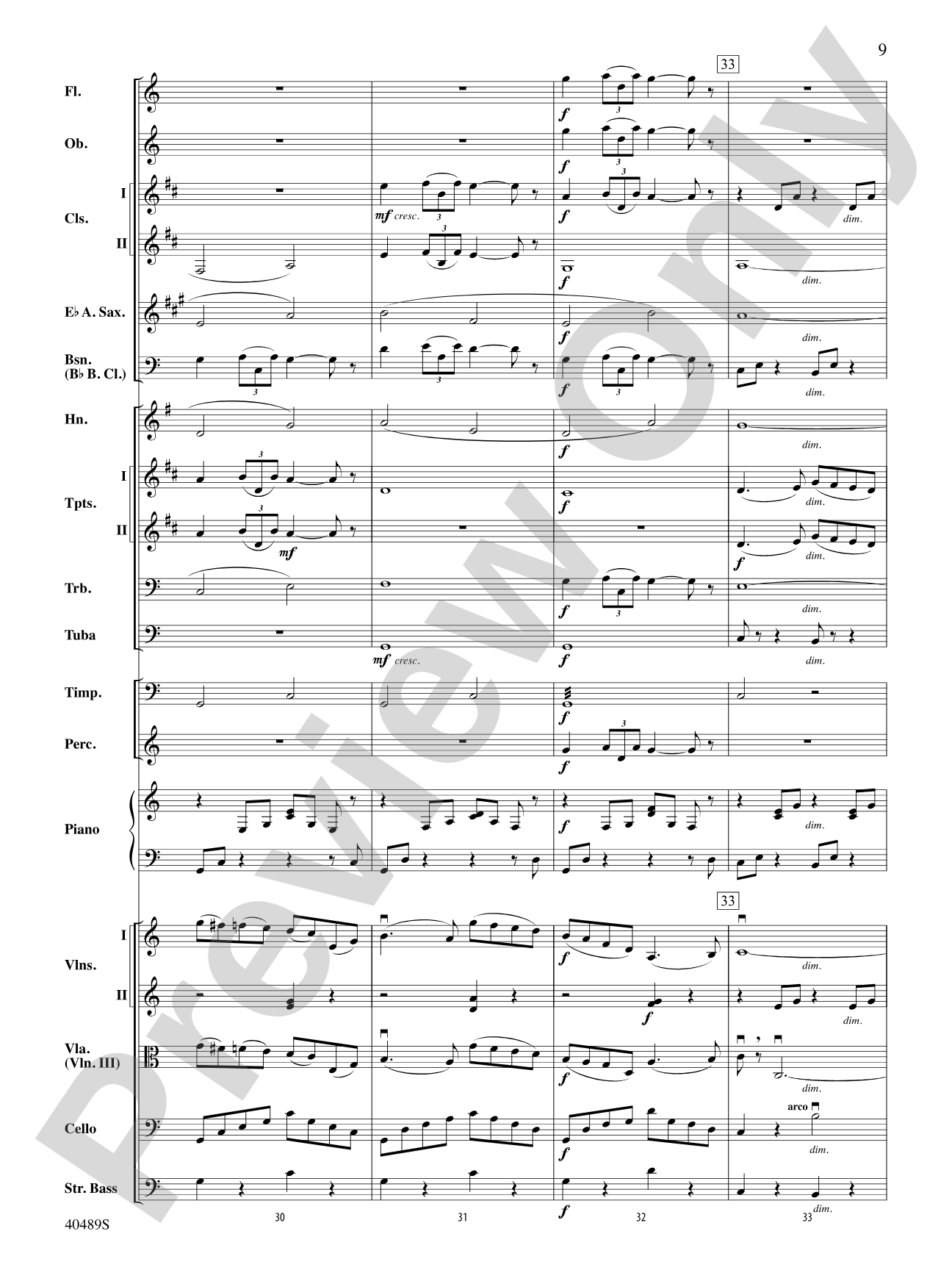 Intermezzo from Carmen: Full Orchestra Conductor Score & Parts