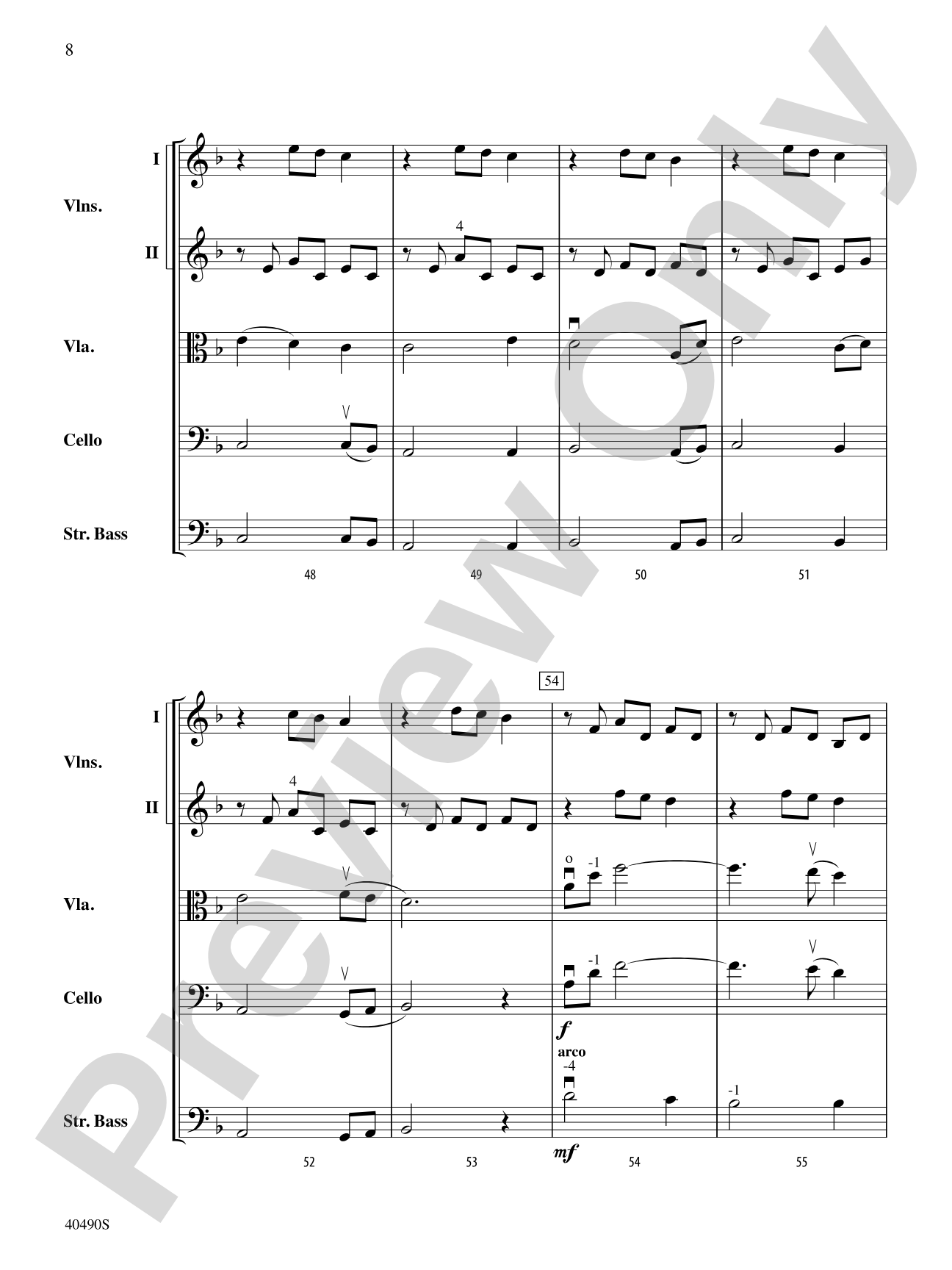 Aspire: String Orchestra Conductor Score & Parts