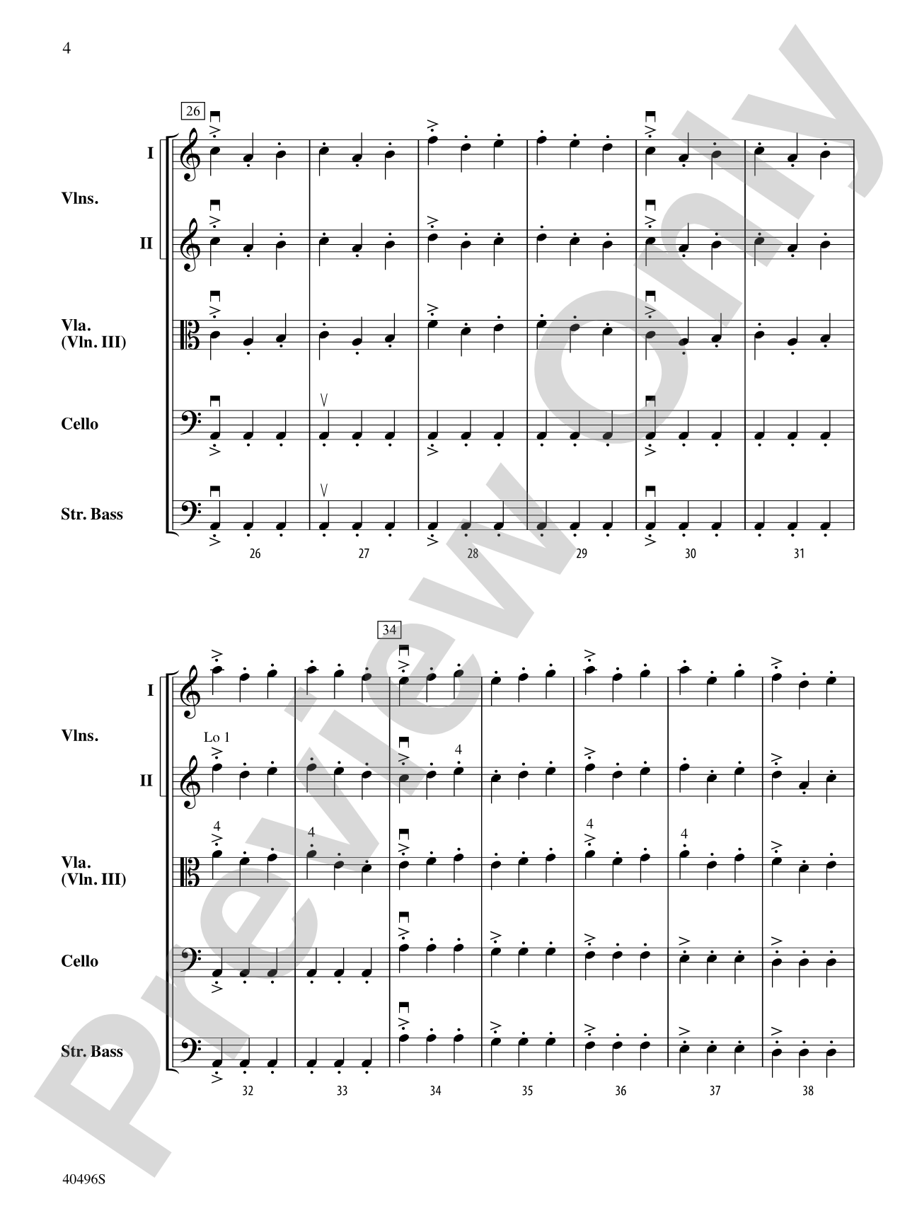 The Bachaneer: String Orchestra Conductor Score & Parts