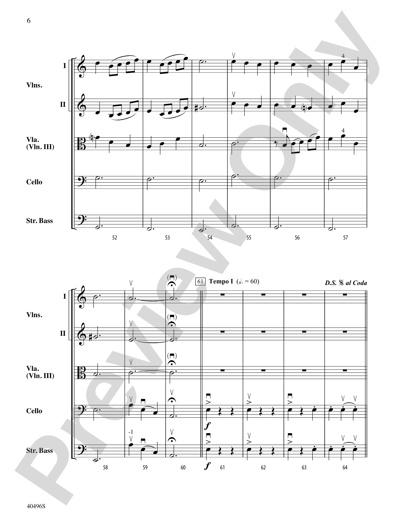 The Bachaneer: String Orchestra Conductor Score & Parts