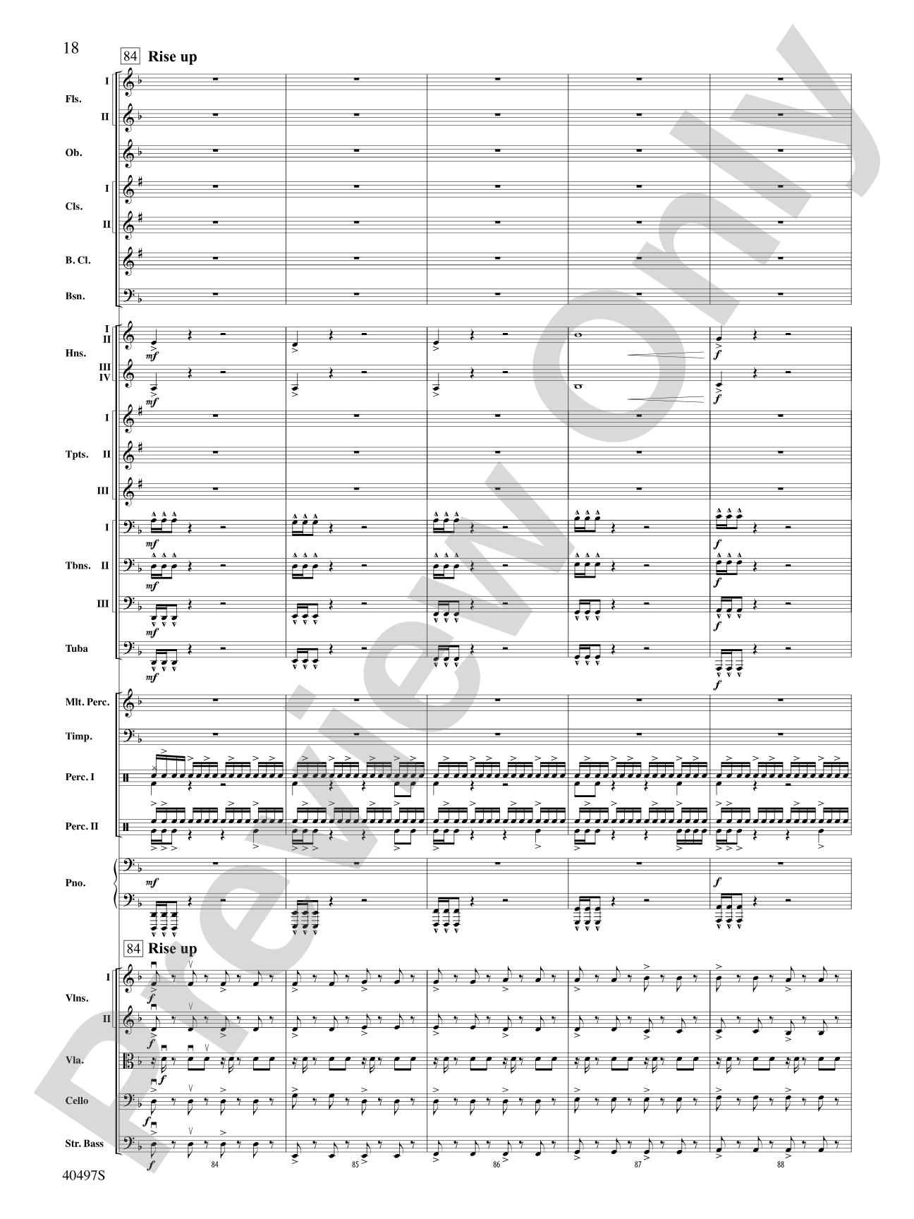 Batman: The Dark Knight Rises: Full Orchestra Conductor Score & Parts