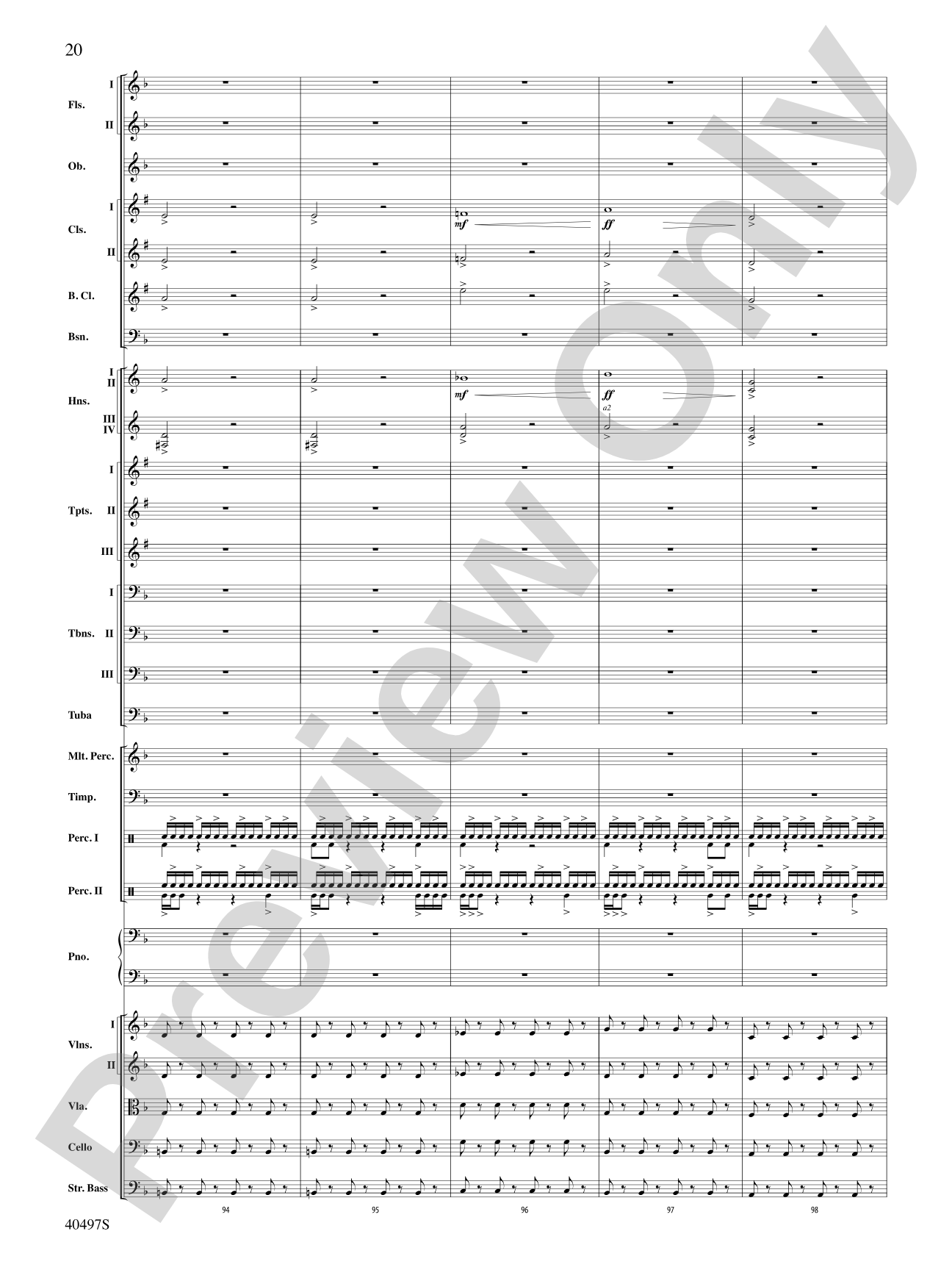 Batman: The Dark Knight Rises: Full Orchestra Conductor Score & Parts