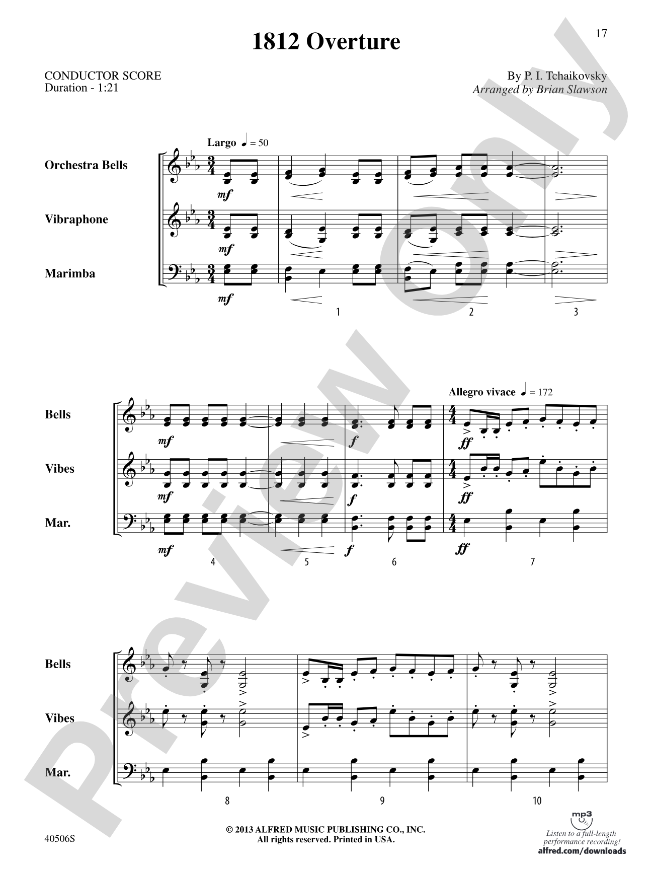Classic Mallet Trios---Tchaikovsky: Mallet Instrument Book