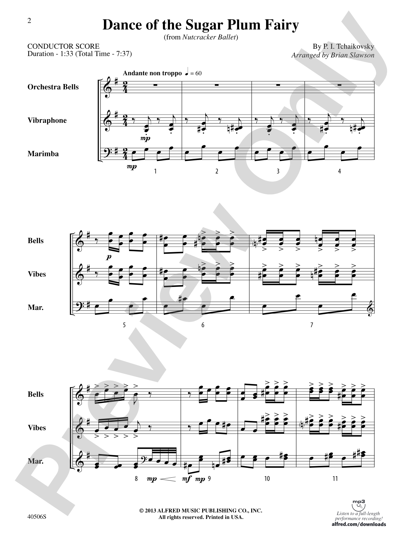Classic Mallet Trios---Tchaikovsky: Mallet Instrument Book