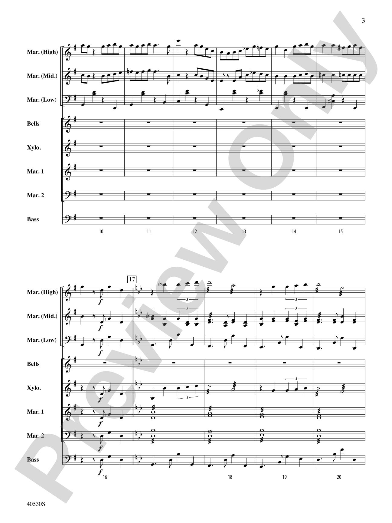 Por Una Cabeza: Percussion Ensemble Conductor Score & Parts
