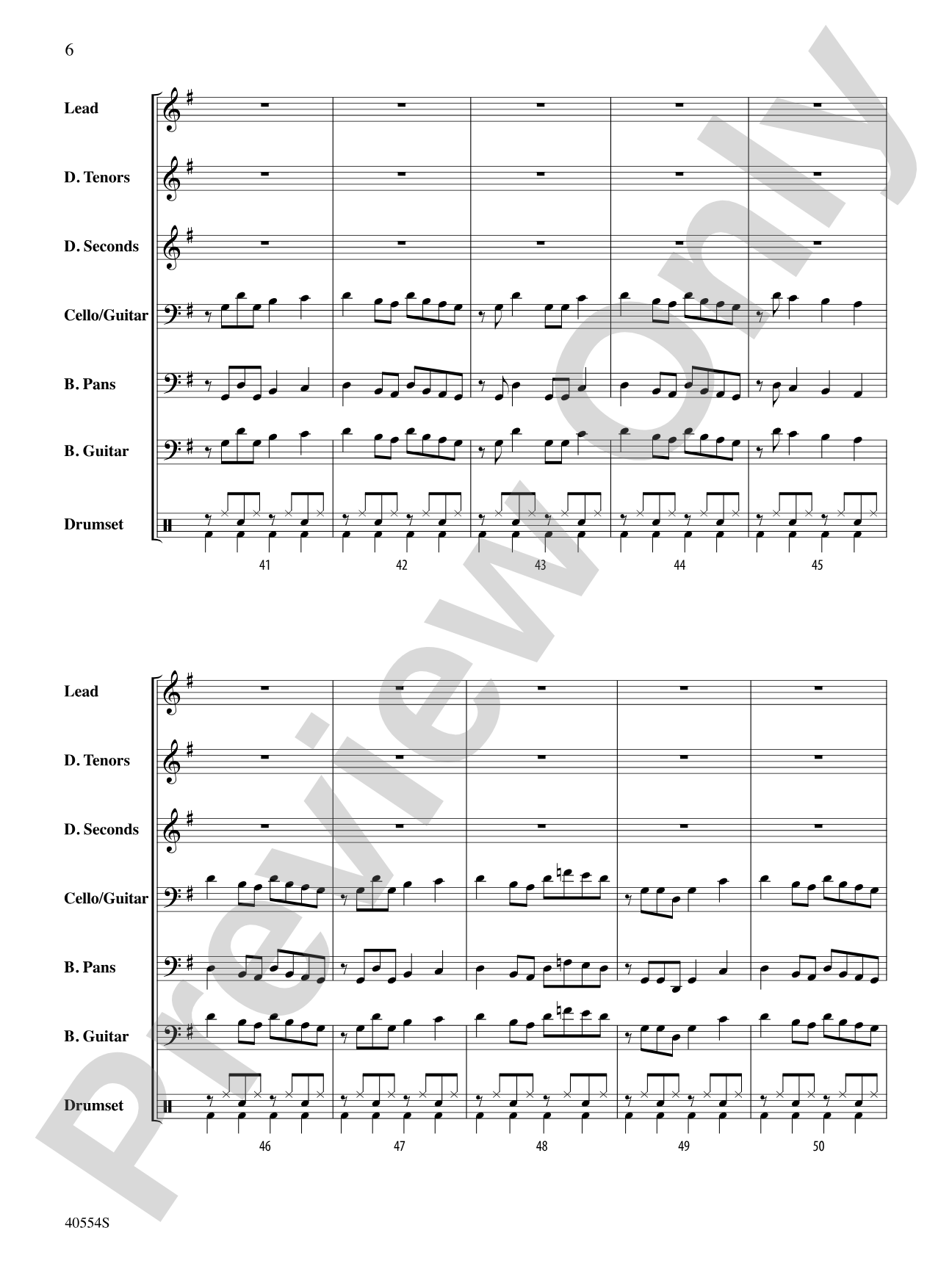 Bang the Drum All Day: Steel Drum Conductor Score & Parts