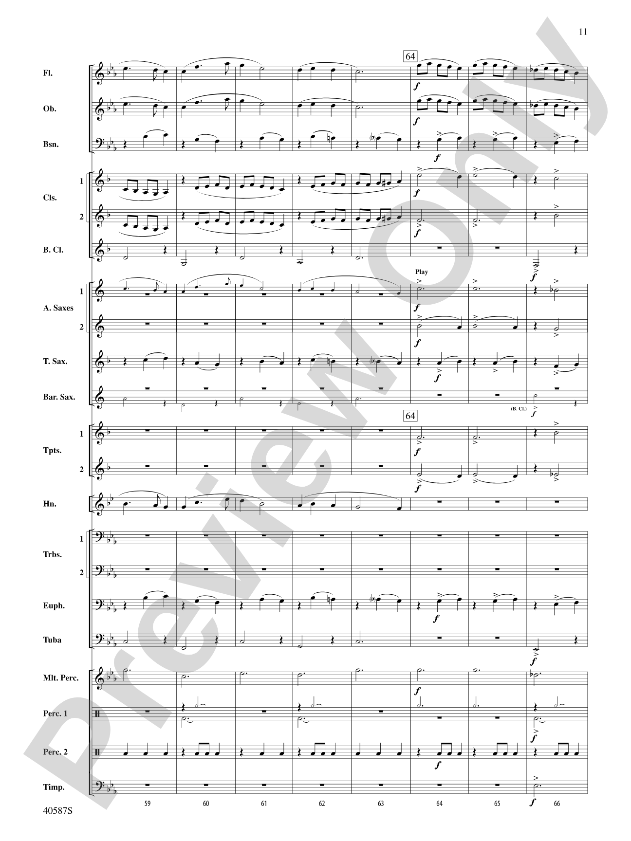 Rondo Picoso: Concert Band Conductor Score & Parts