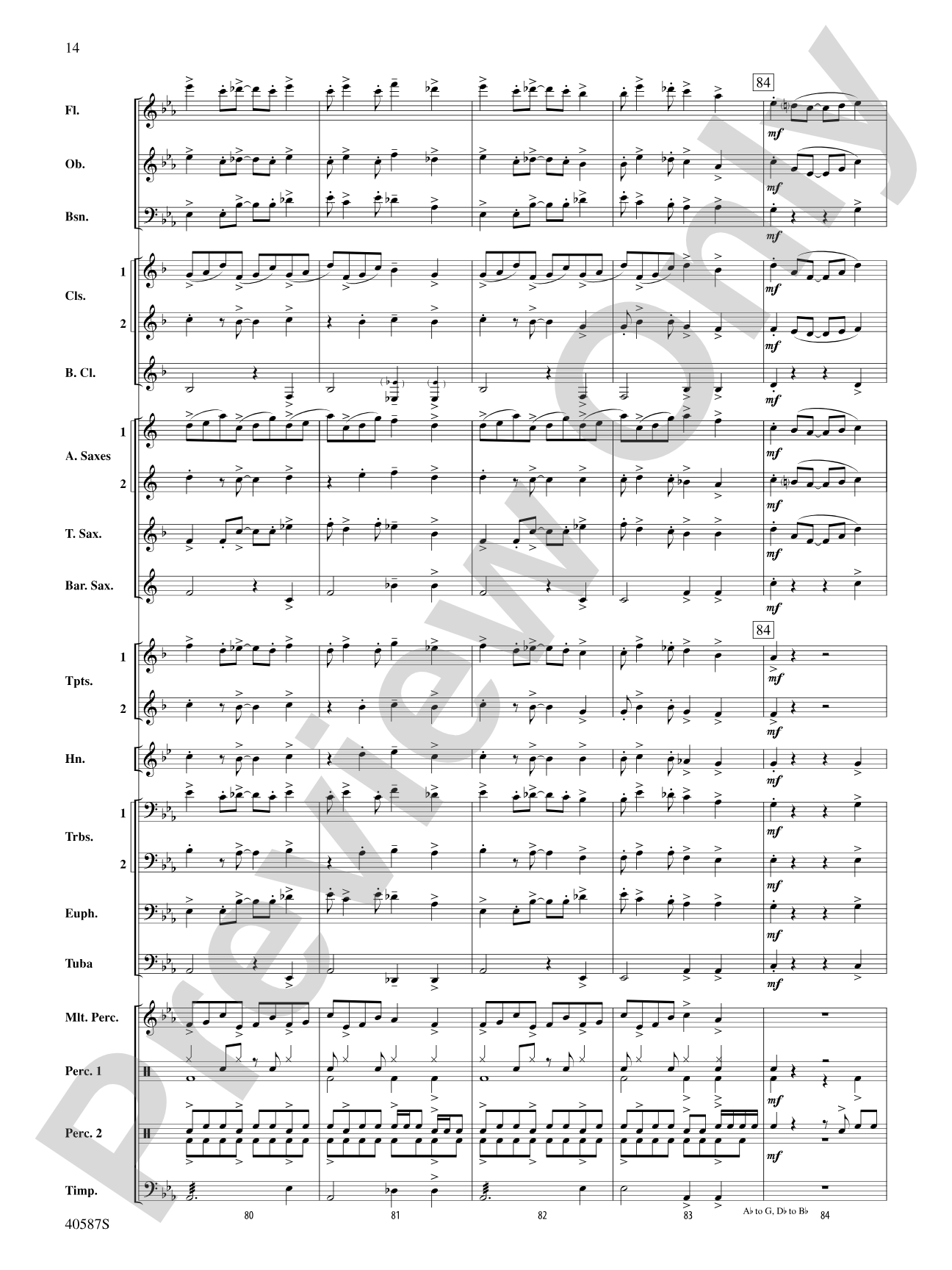 Rondo Picoso: Concert Band Conductor Score & Parts