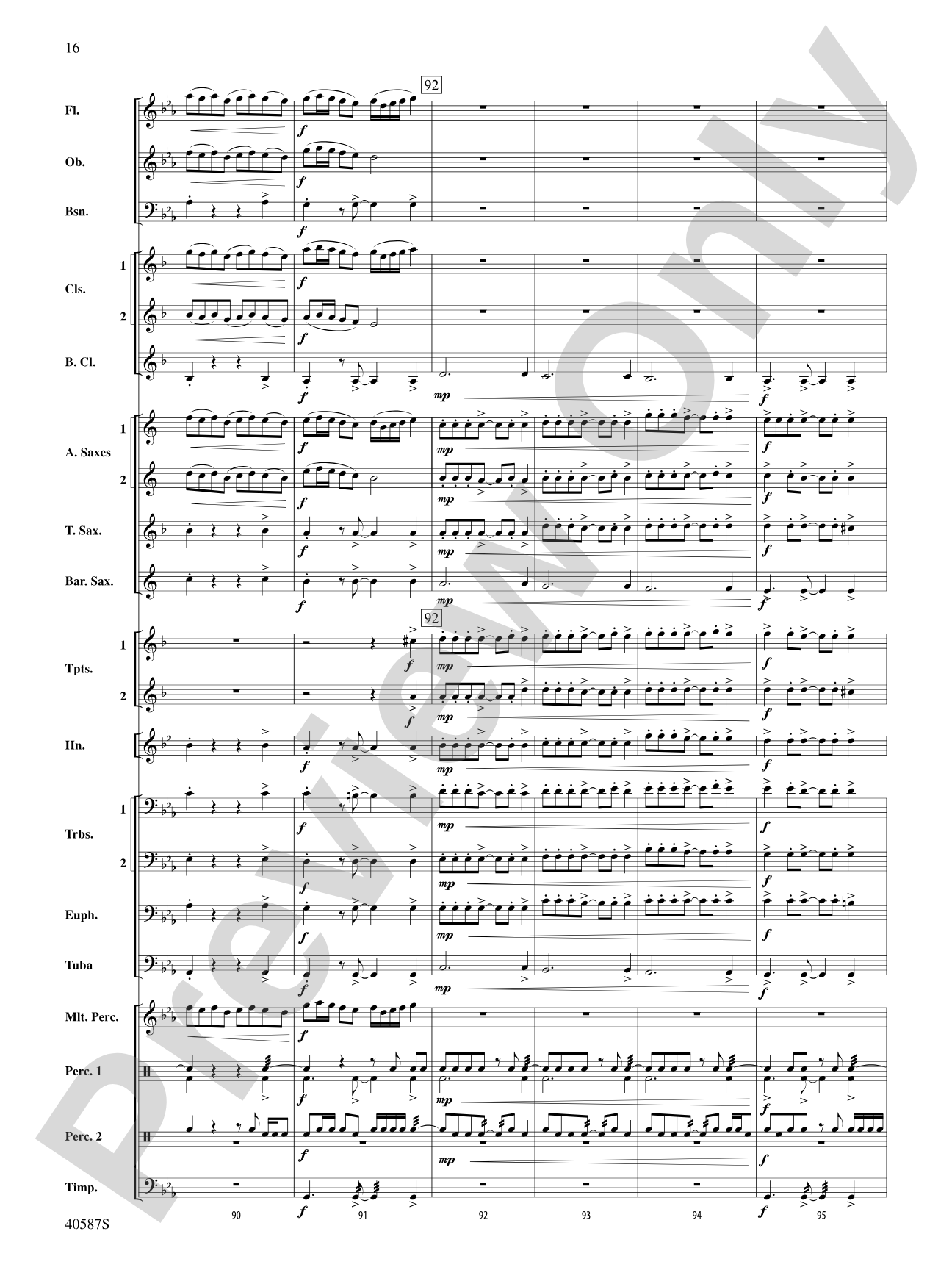 Rondo Picoso: Concert Band Conductor Score & Parts