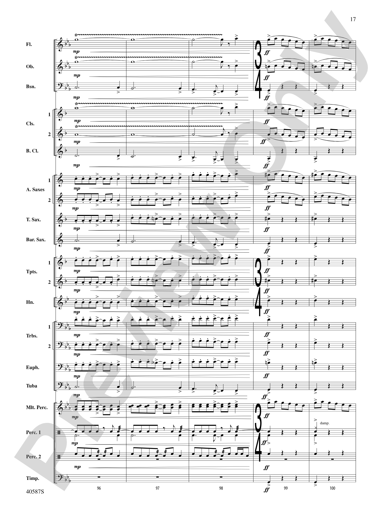 Rondo Picoso: Concert Band Conductor Score & Parts