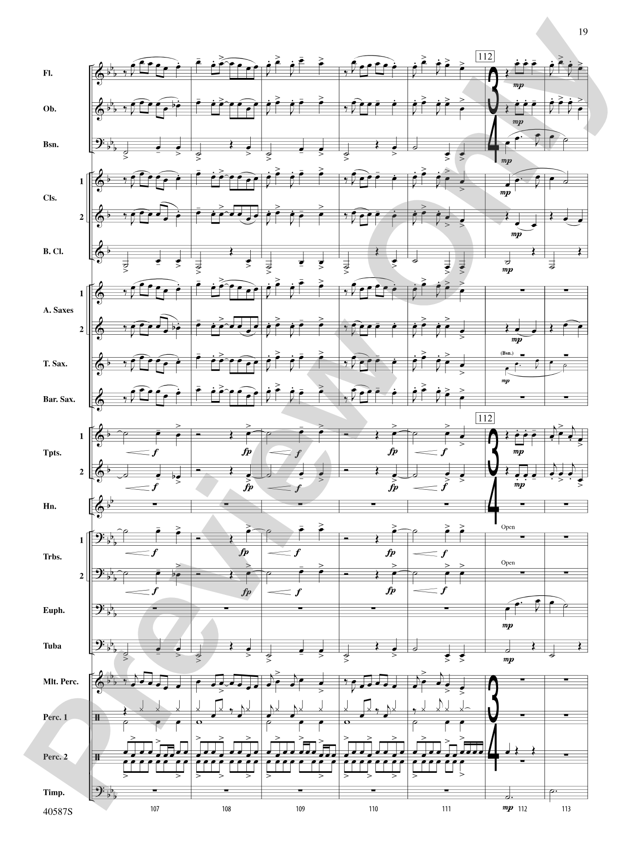 Rondo Picoso: Concert Band Conductor Score & Parts