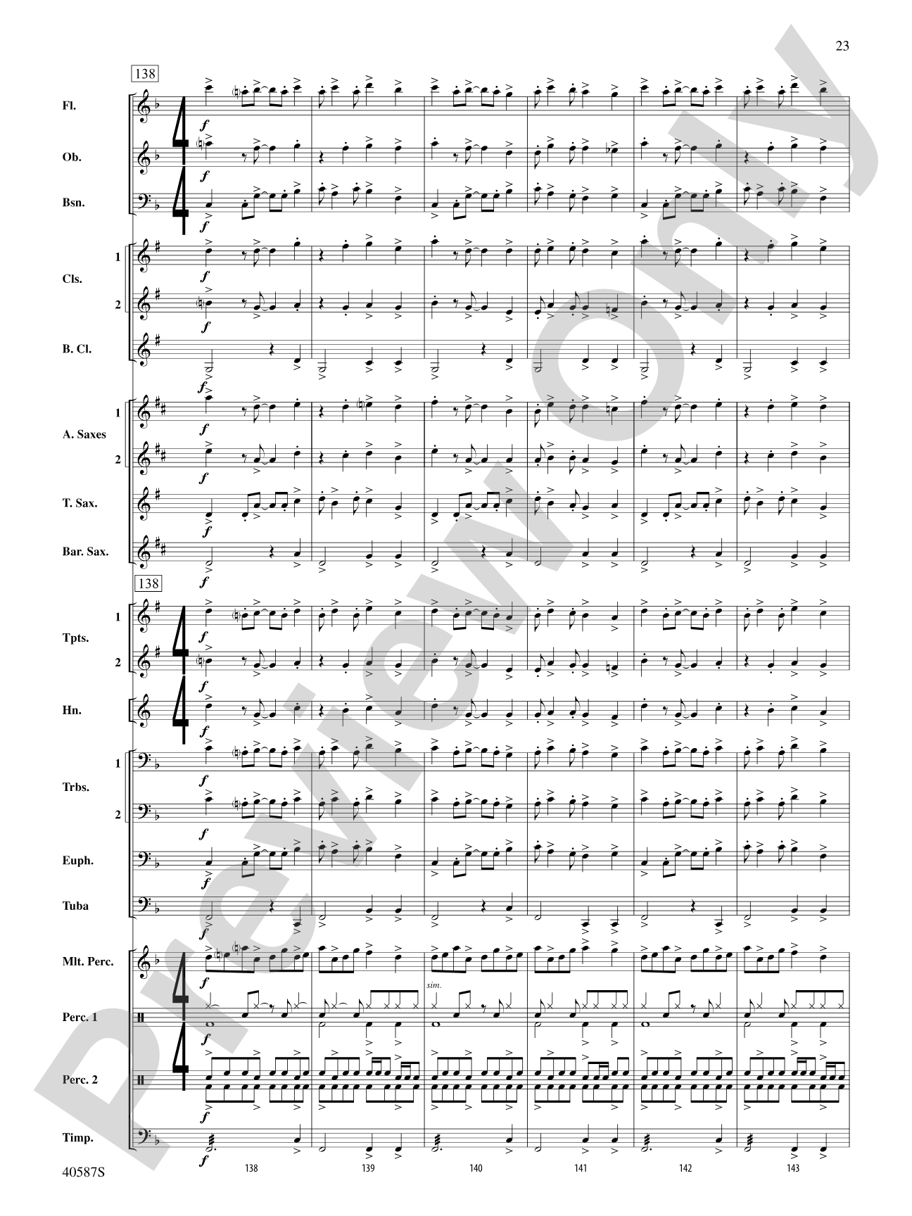 Rondo Picoso: Concert Band Conductor Score & Parts