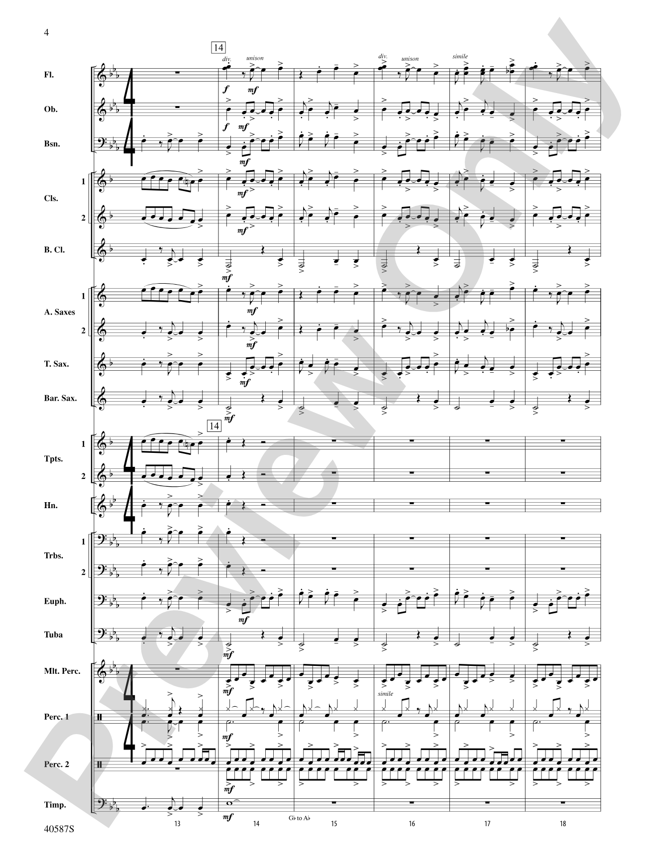 Rondo Picoso: Concert Band Conductor Score & Parts