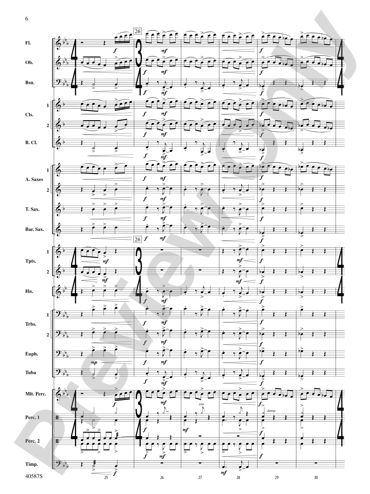 Rondo Picoso: Concert Band Conductor Score & Parts