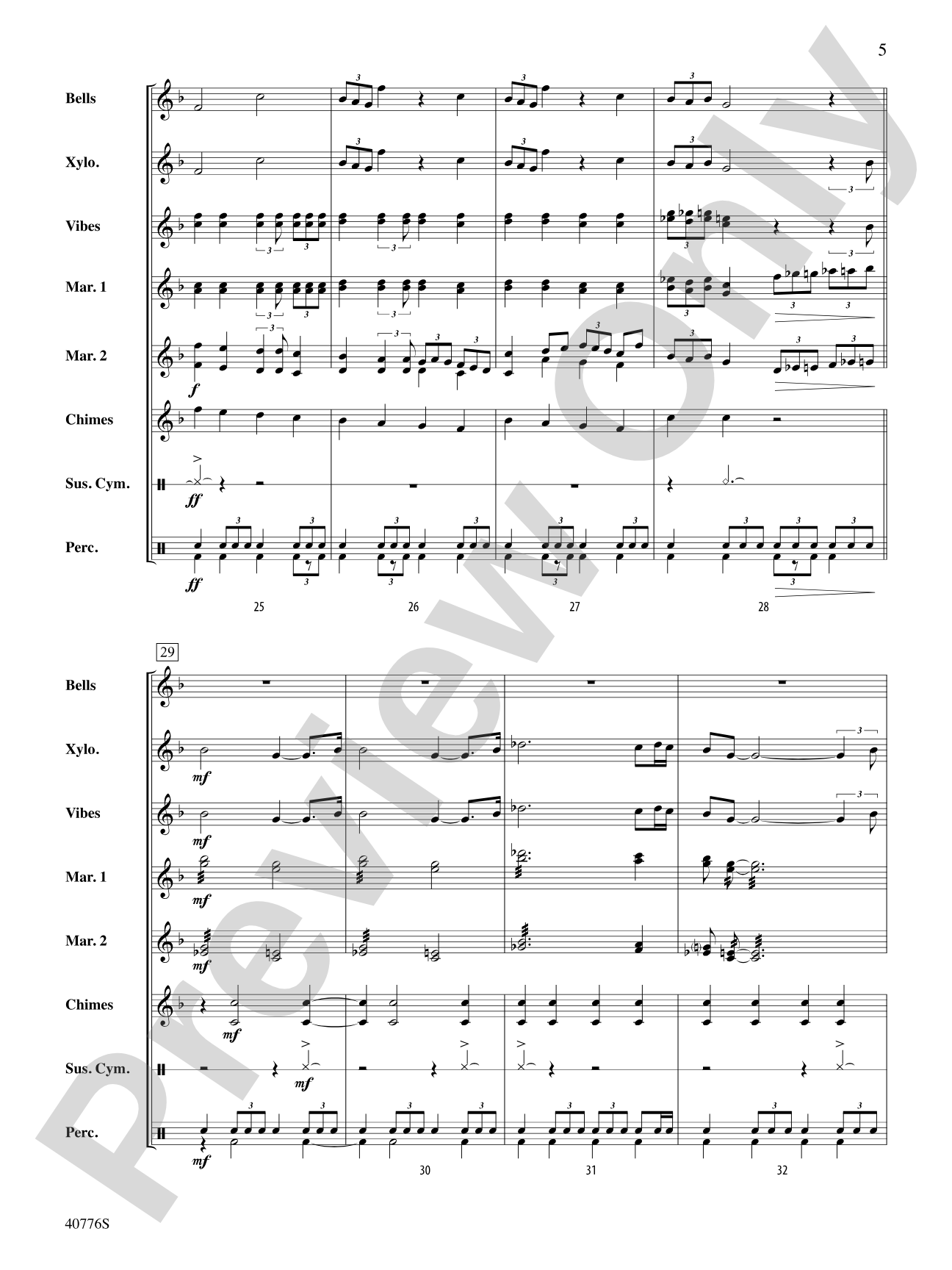 Star Wars Medley: Percussion Ensemble Conductor Score & Parts