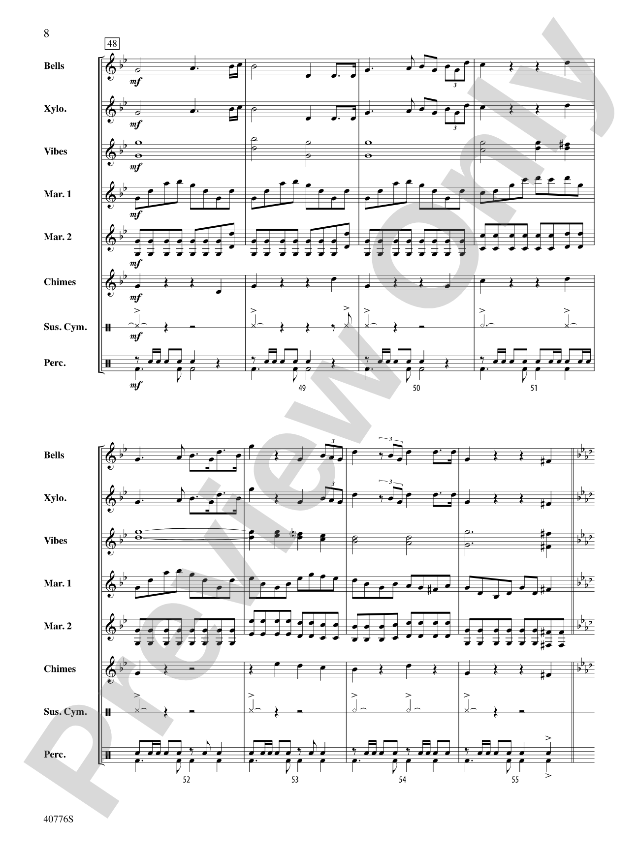 Star Wars Medley: Percussion Ensemble Conductor Score & Parts
