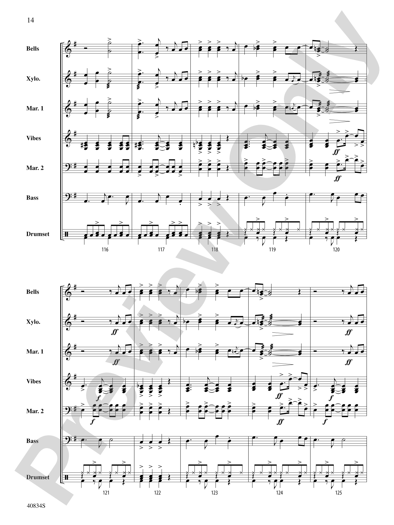 A Beatles Medley: 1963–'64: Percussion Ensemble Conductor Score & Parts