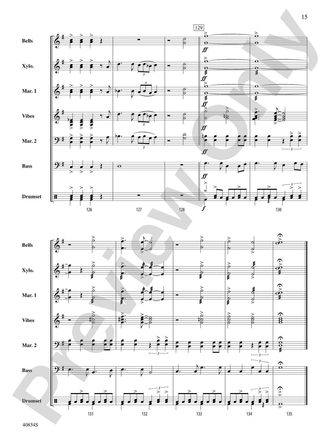 A Beatles Medley: 1963–'64: Percussion Ensemble Conductor Score & Parts