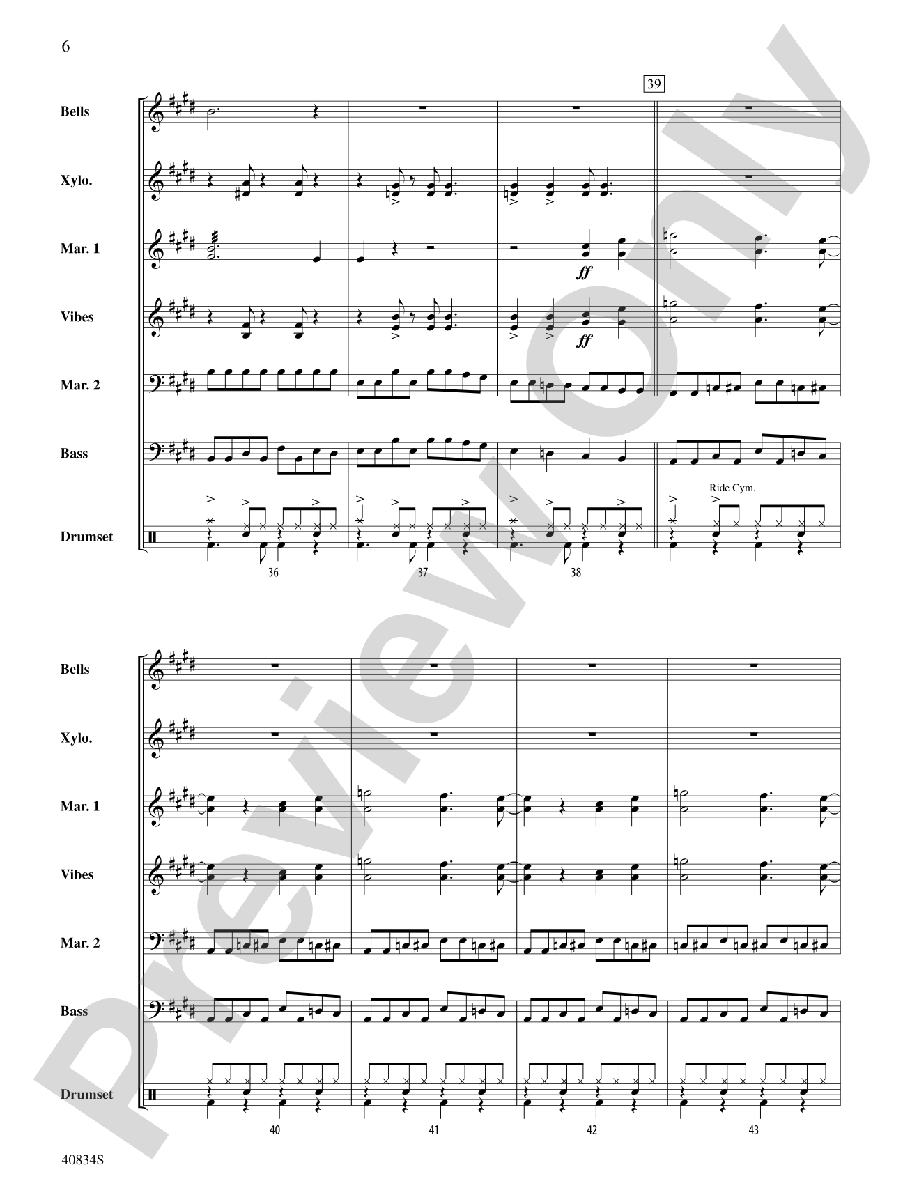 A Beatles Medley: 1963–'64: Percussion Ensemble Conductor Score & Parts