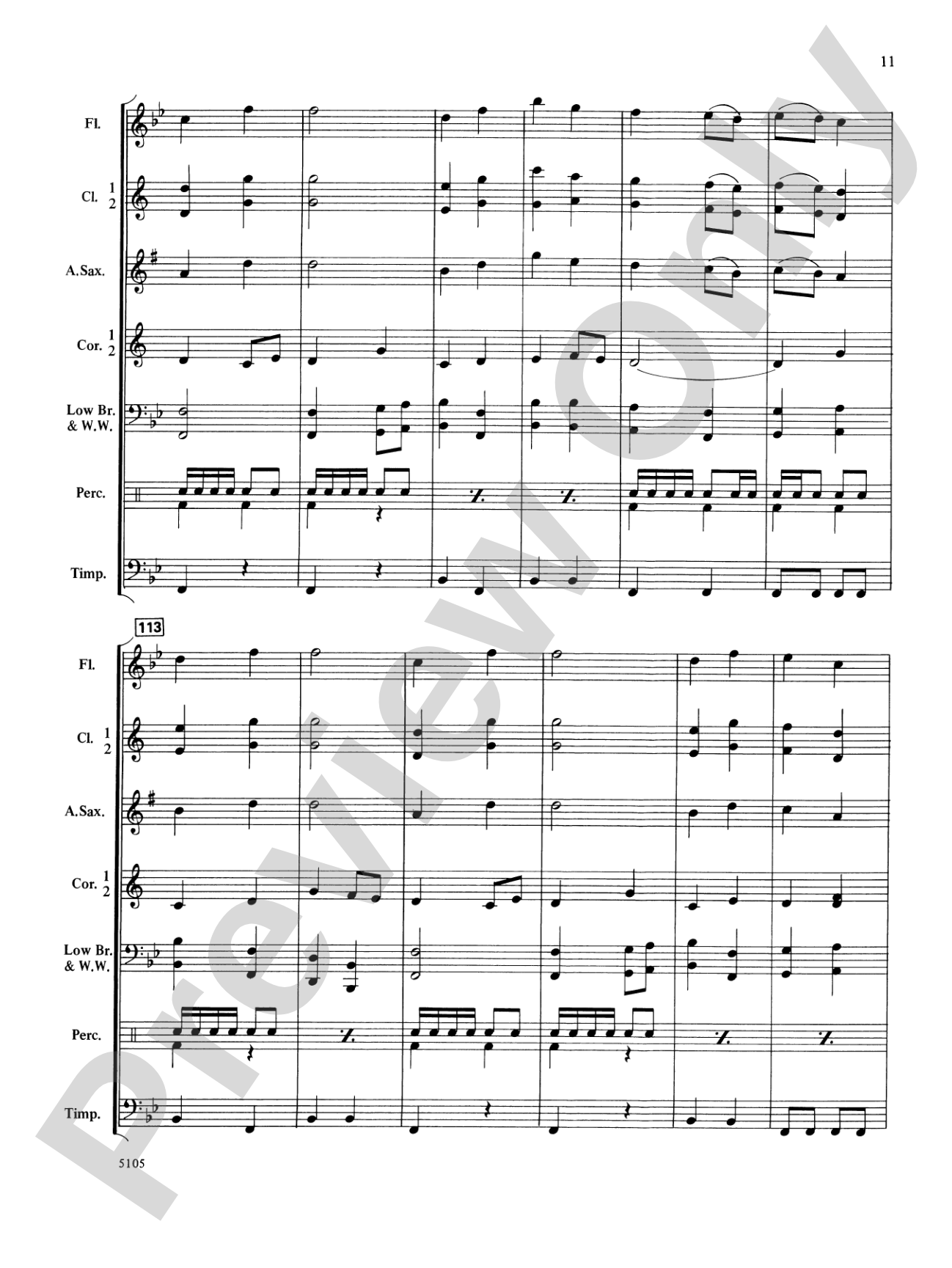Wildwind Overture: Concert Band Conductor Score & Parts