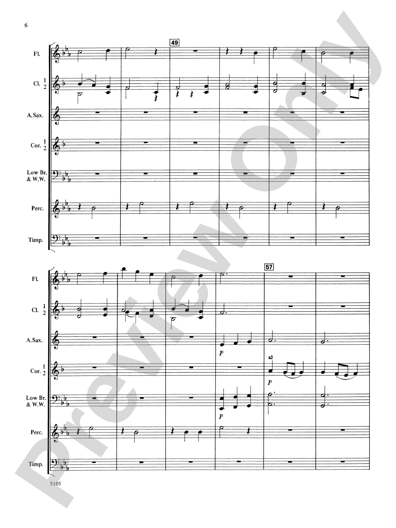 Wildwind Overture: Concert Band Conductor Score & Parts