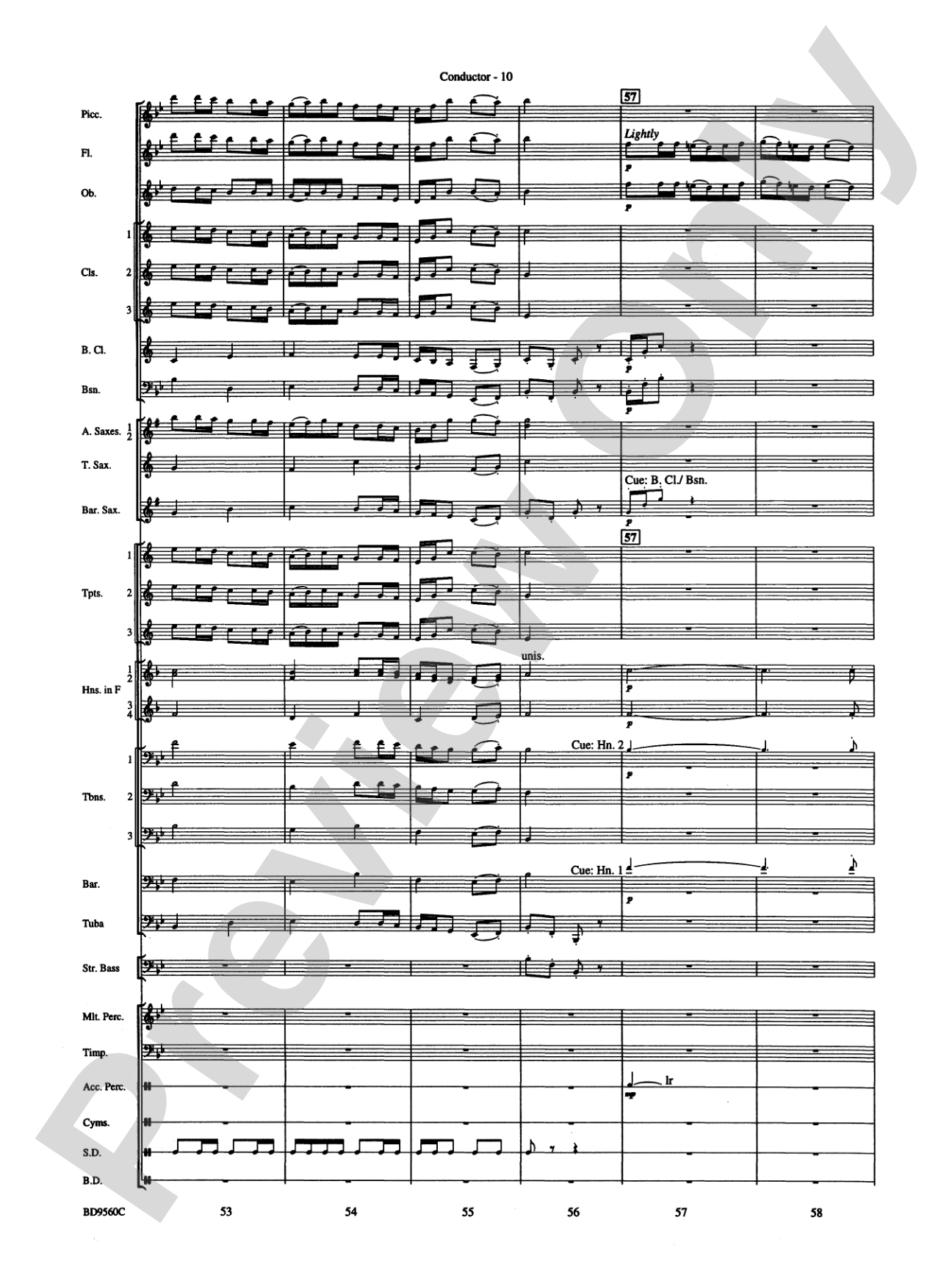 Waterdance: Concert Band Conductor Score & Parts