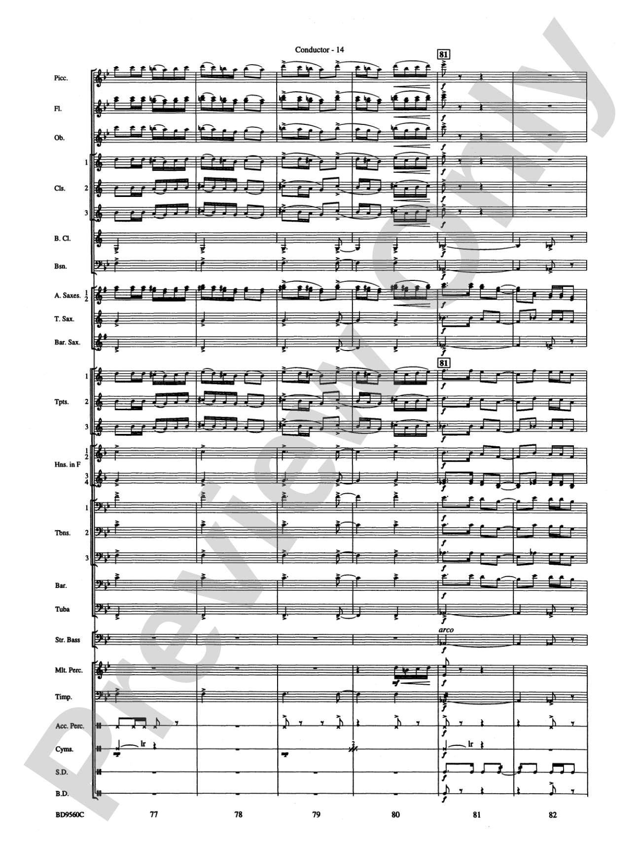 Waterdance: Concert Band Conductor Score & Parts