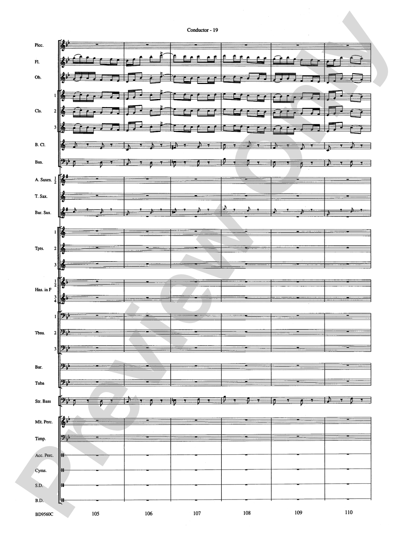 Waterdance: Concert Band Conductor Score & Parts