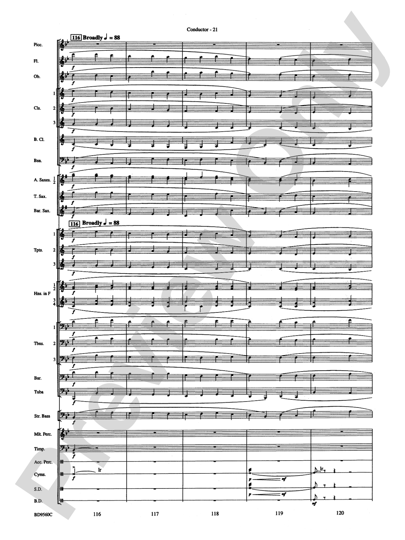 Waterdance: Concert Band Conductor Score & Parts