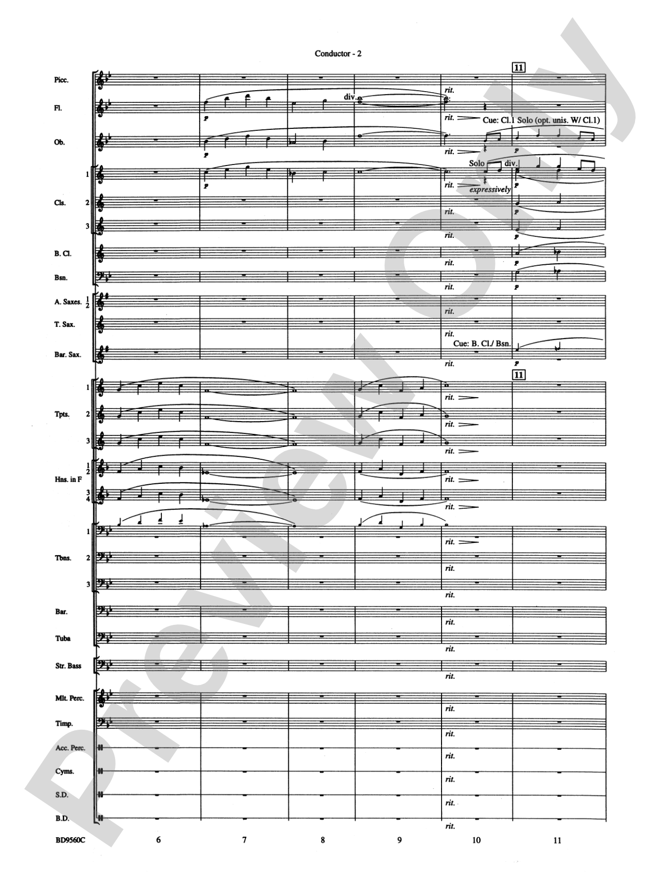 Waterdance: Concert Band Conductor Score & Parts
