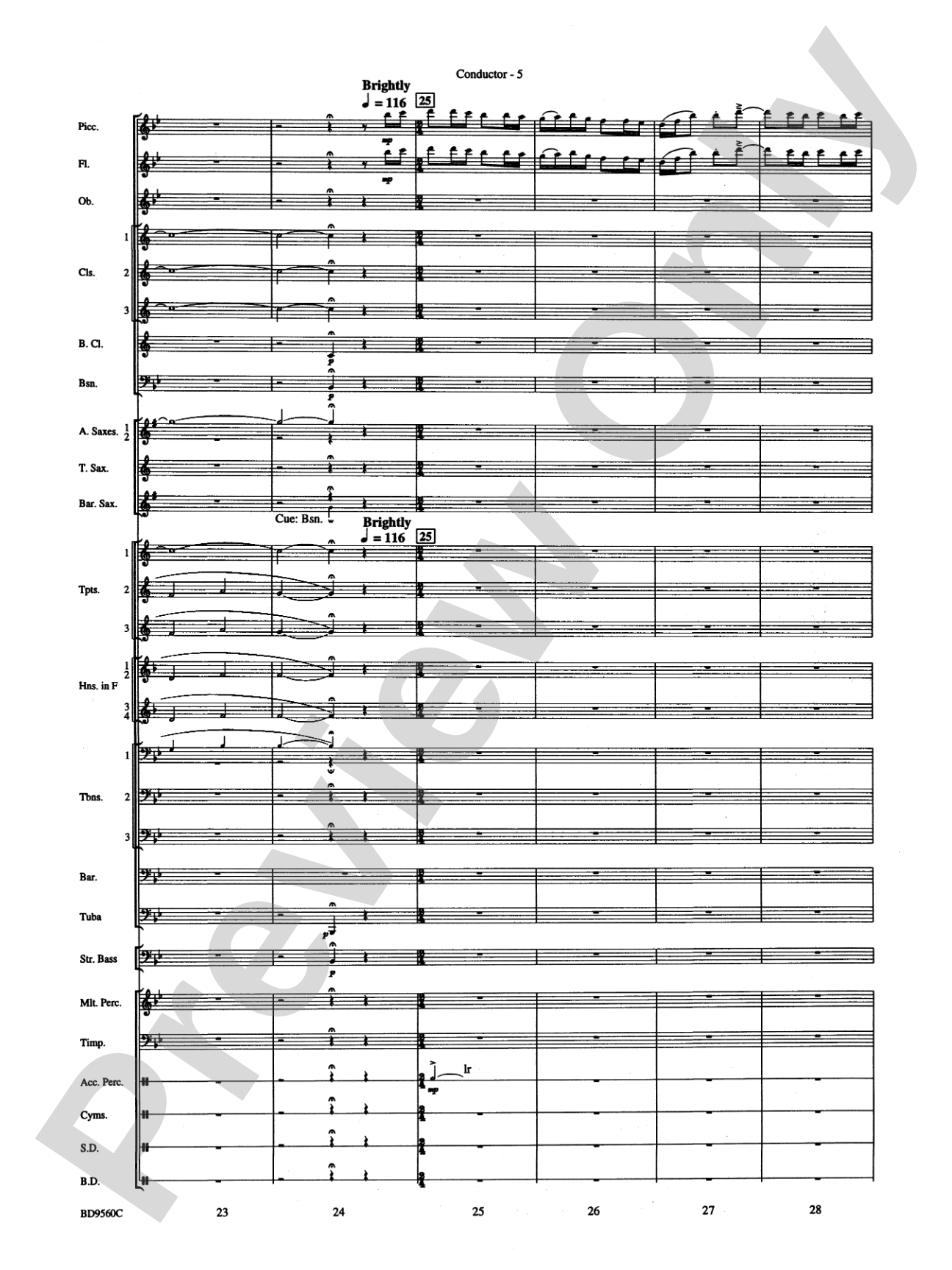 Waterdance: Concert Band Conductor Score & Parts