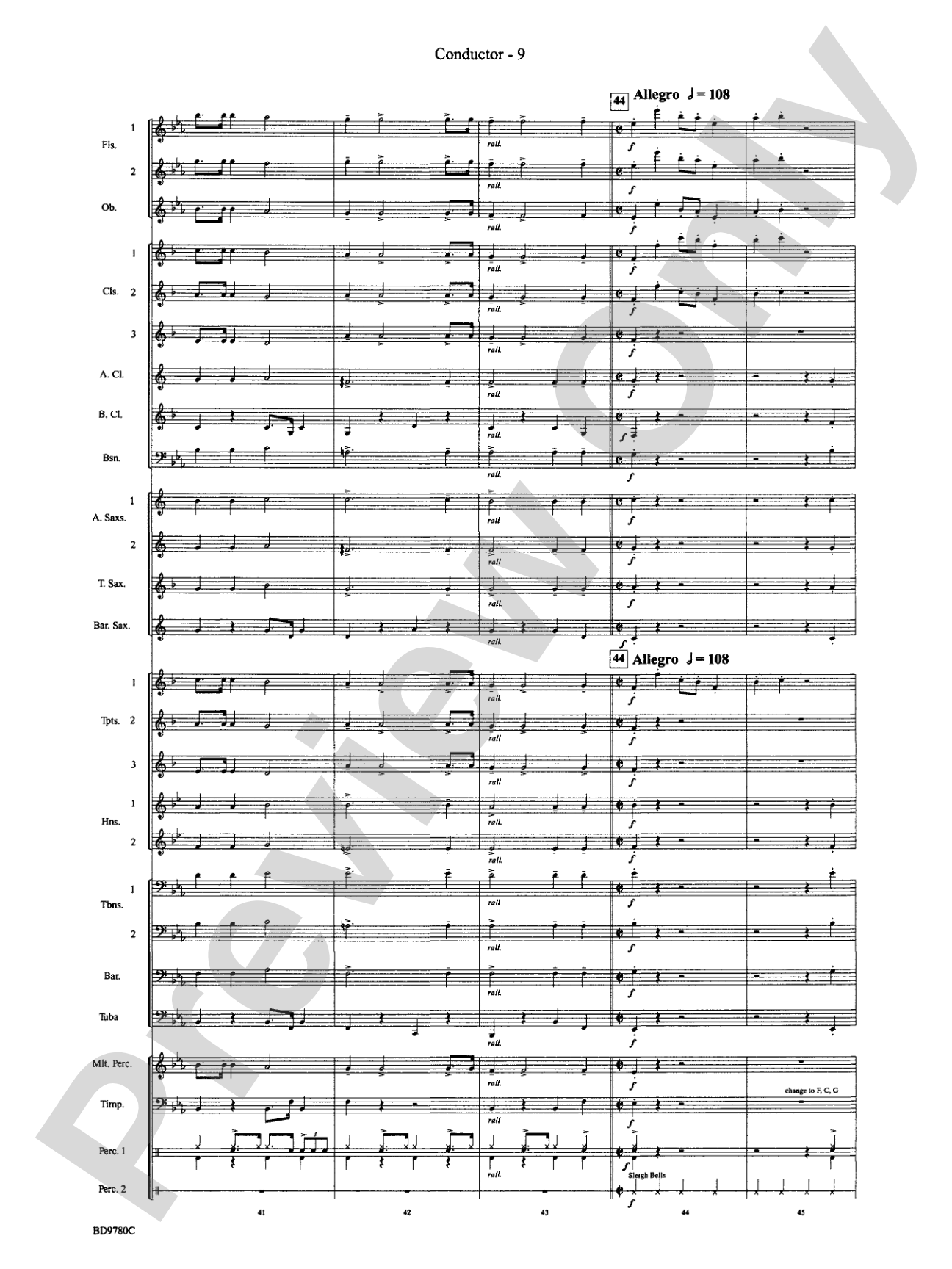 Holiday Cheers: Concert Band Conductor Score & Parts