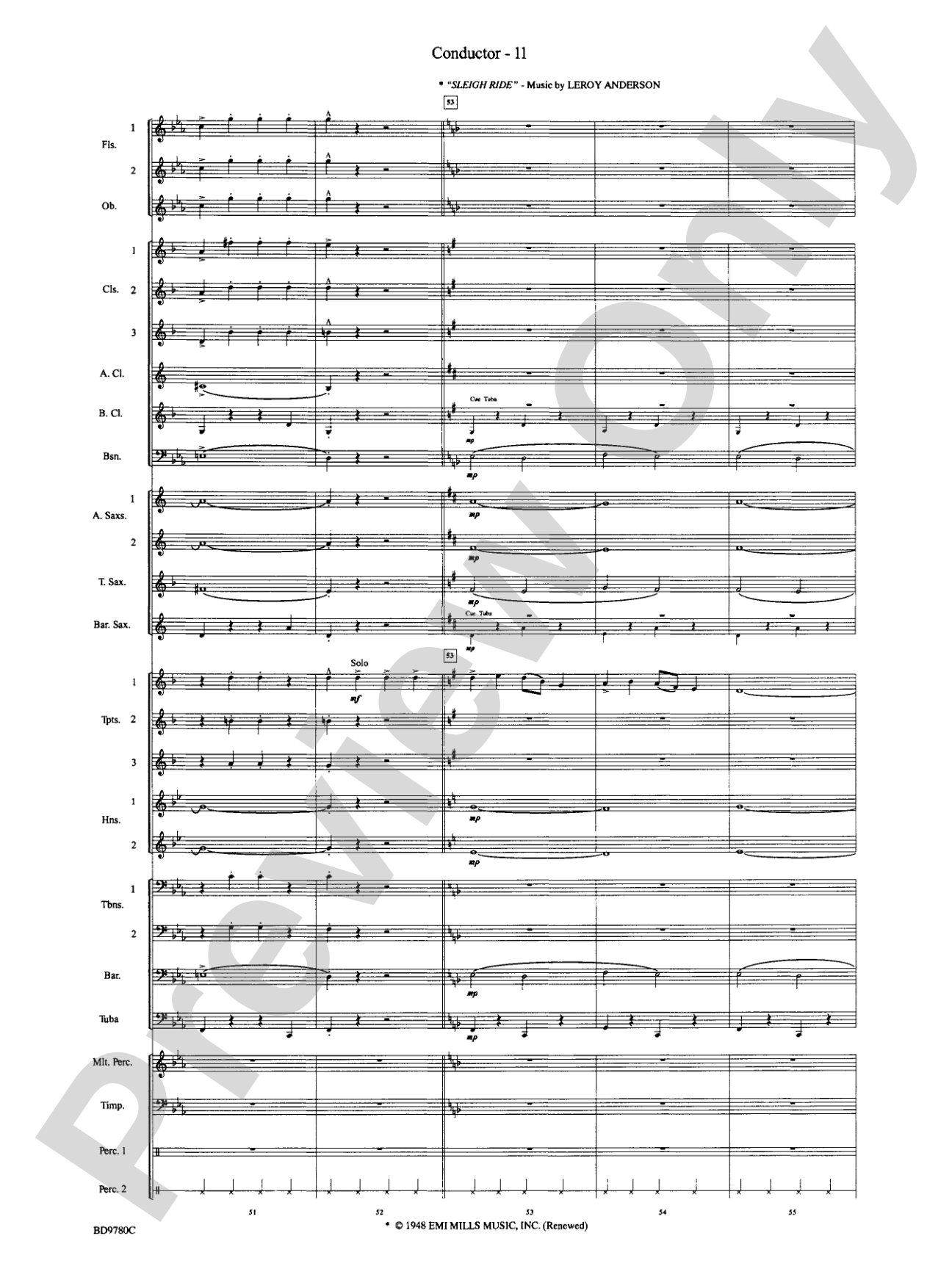 Holiday Cheers: Concert Band Conductor Score & Parts