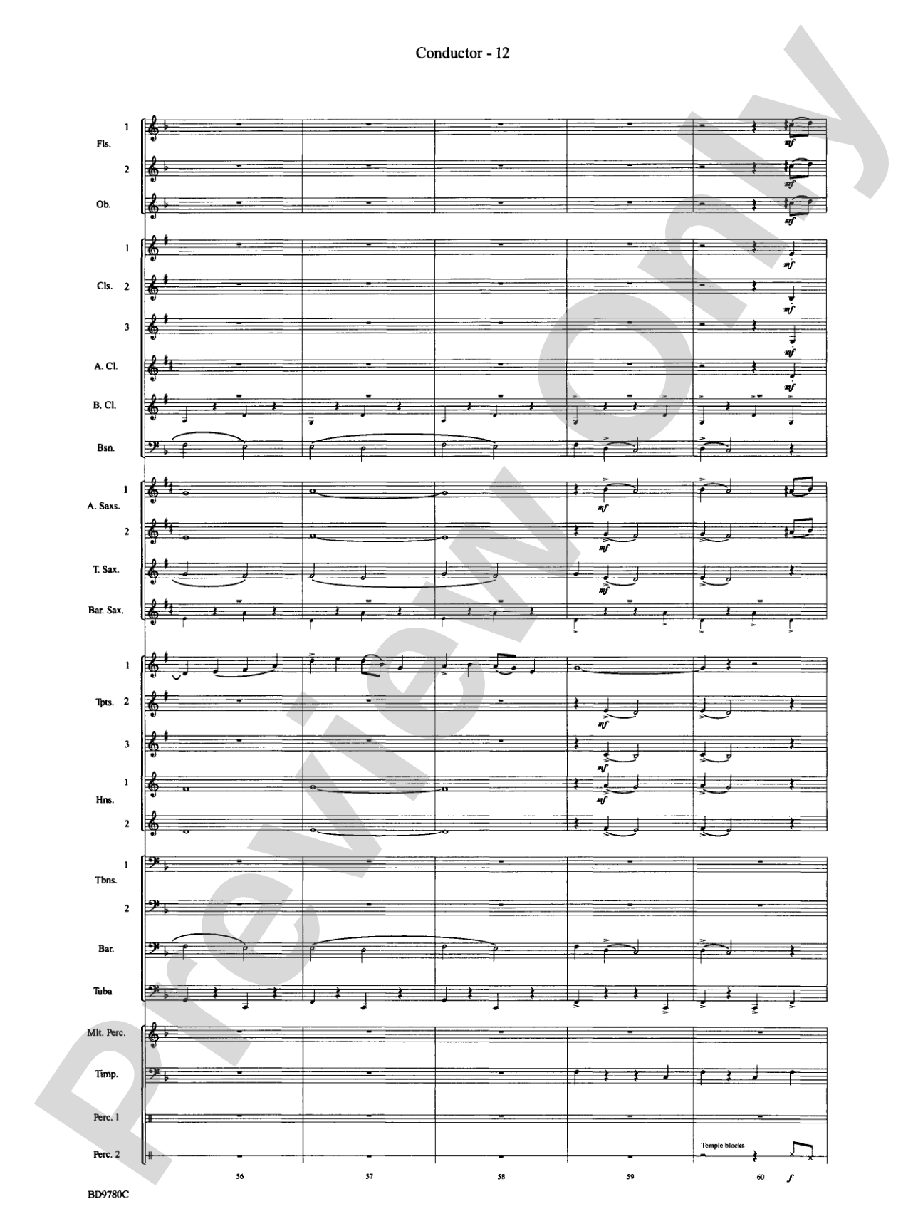 Holiday Cheers: Concert Band Conductor Score & Parts