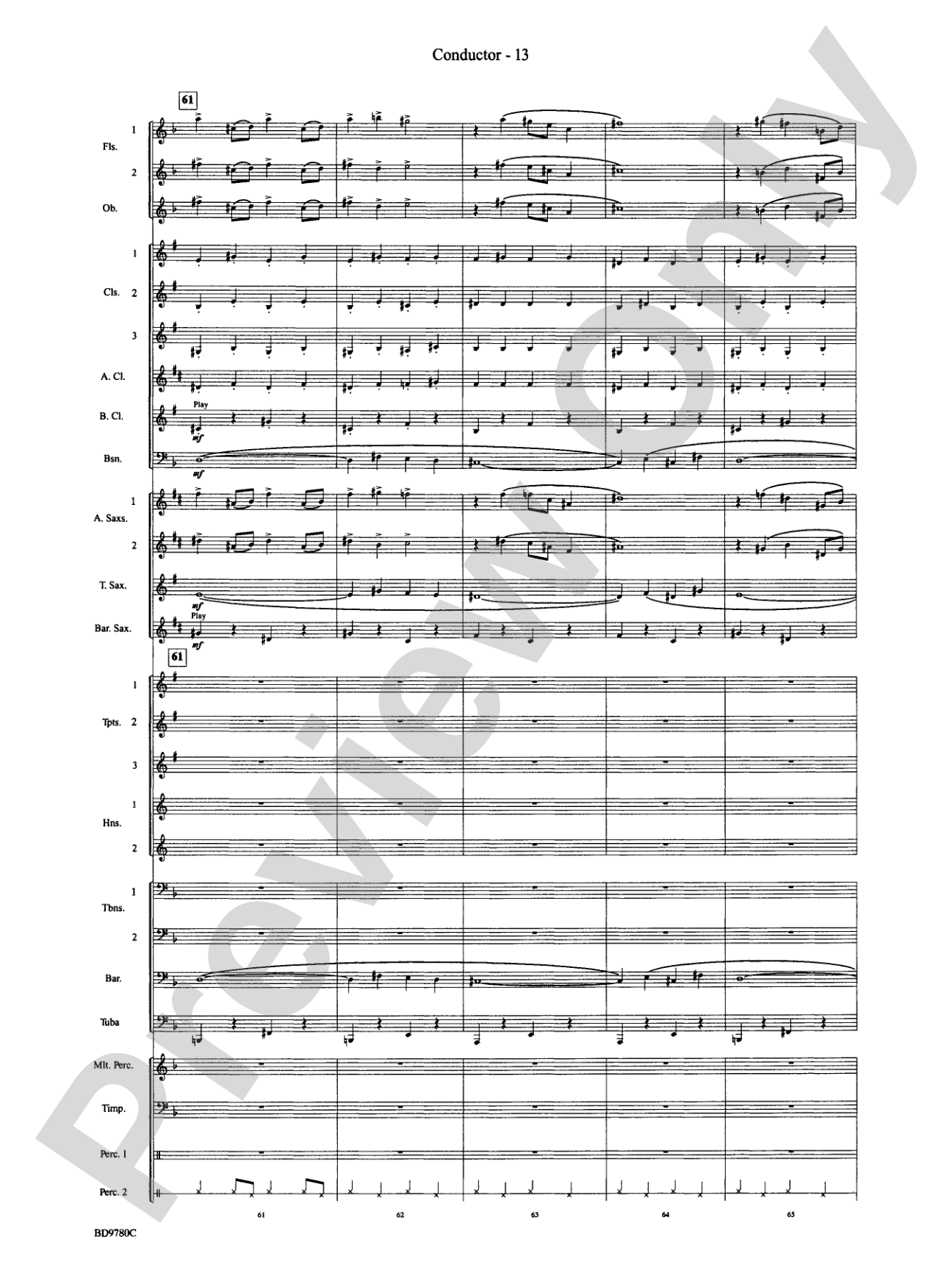 Holiday Cheers: Concert Band Conductor Score & Parts