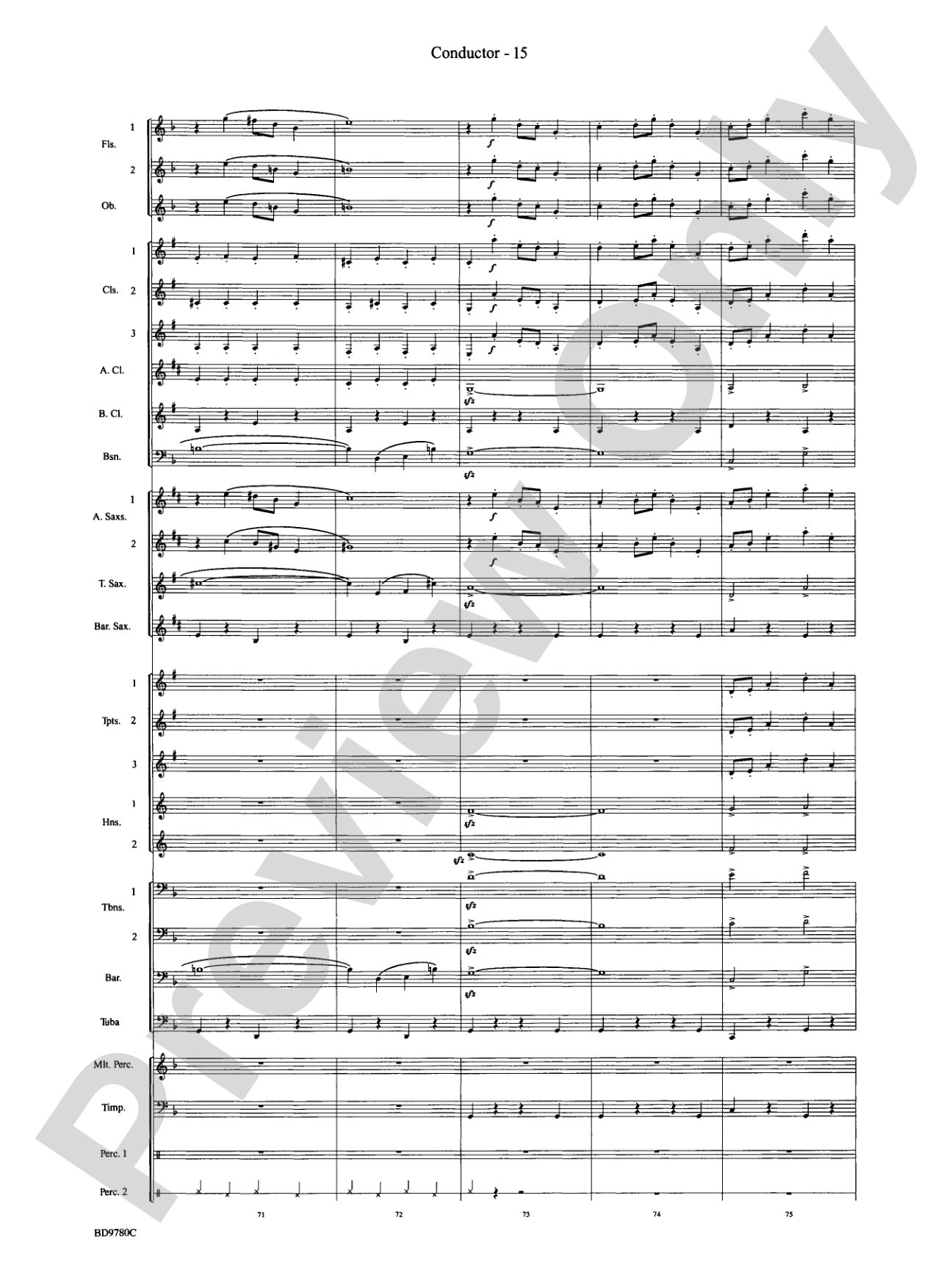 Holiday Cheers: Concert Band Conductor Score & Parts